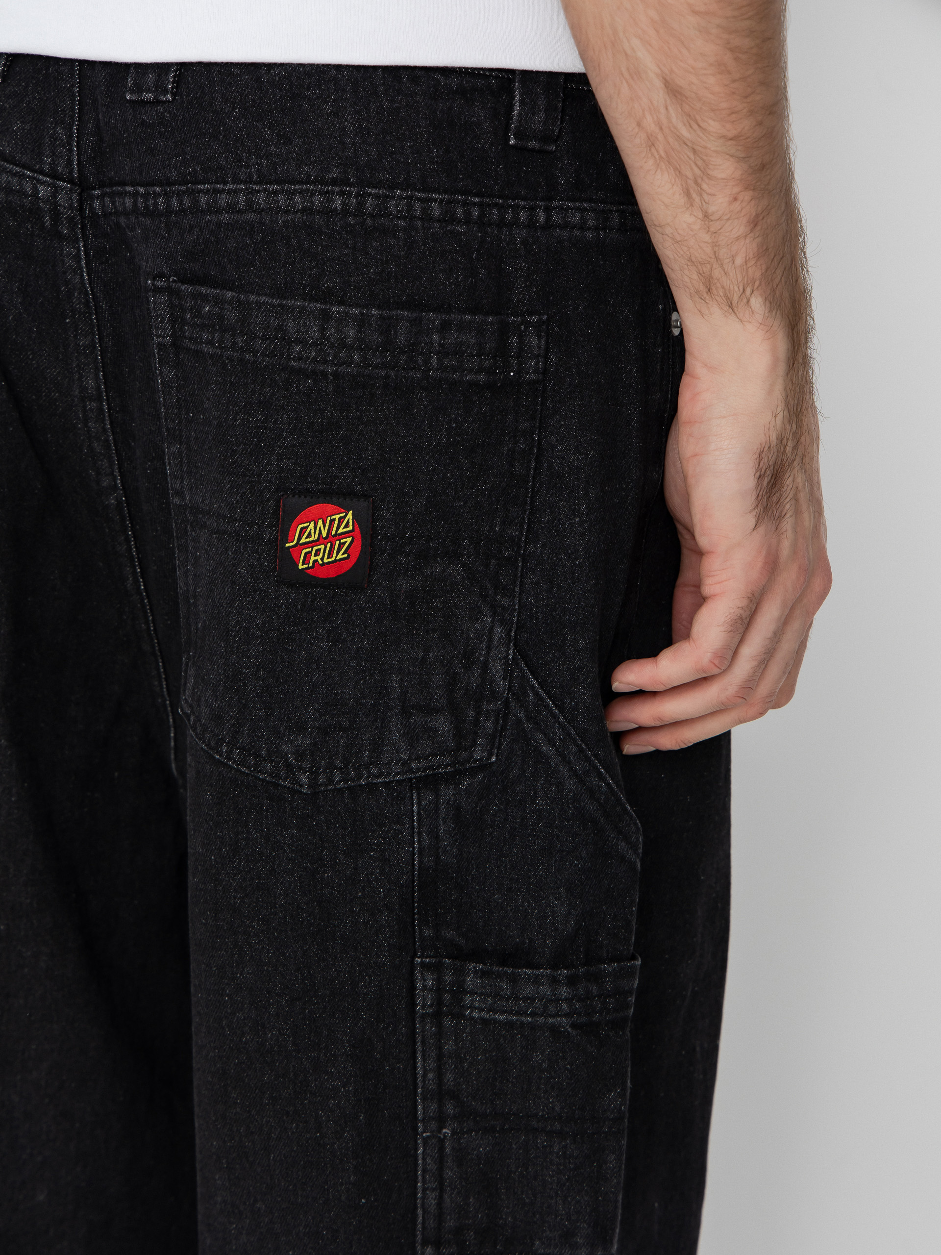 Kalhoty Santa Cruz Carpenter Big (black wash)