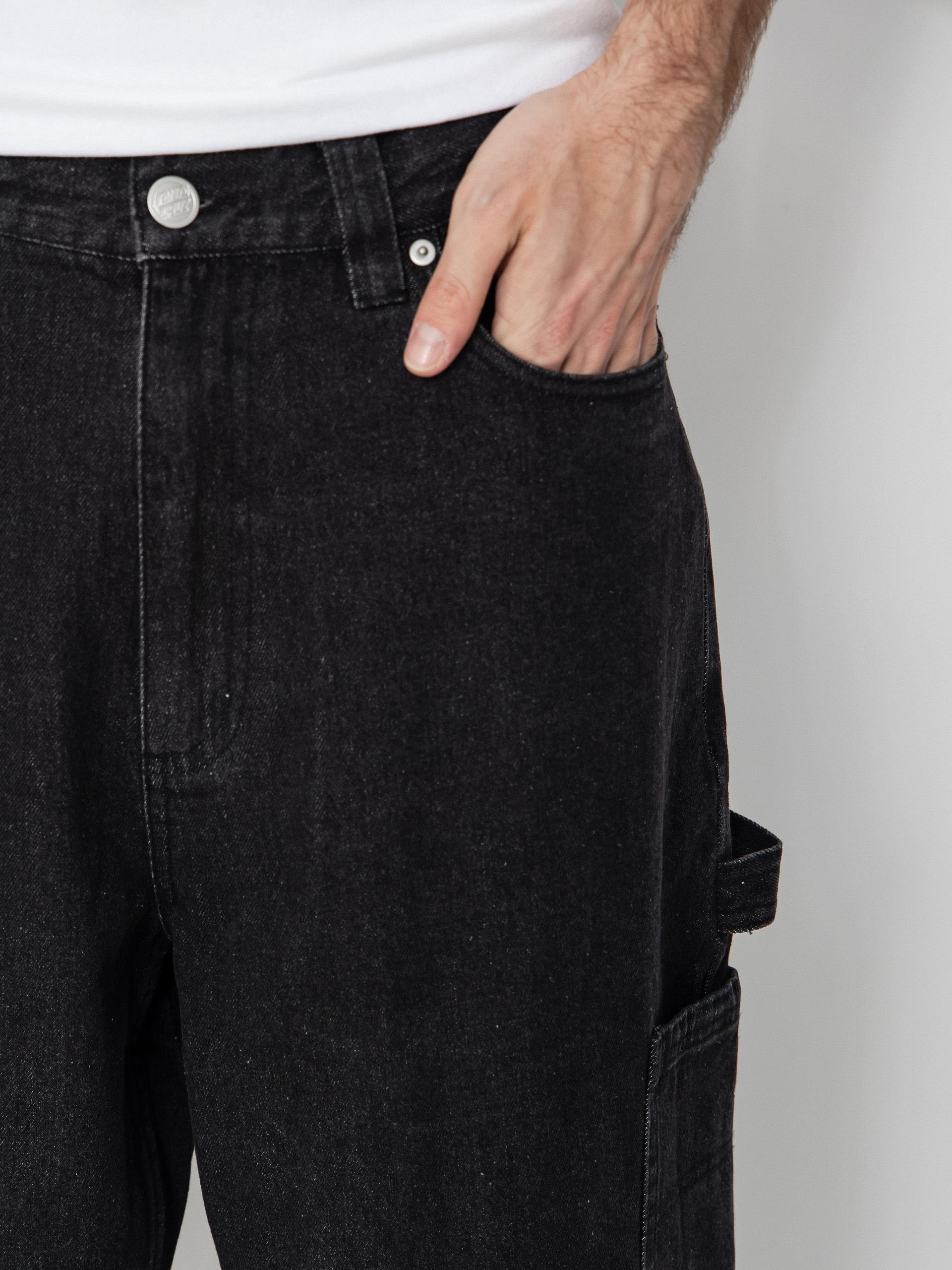 Kalhoty Santa Cruz Carpenter Big (black wash)