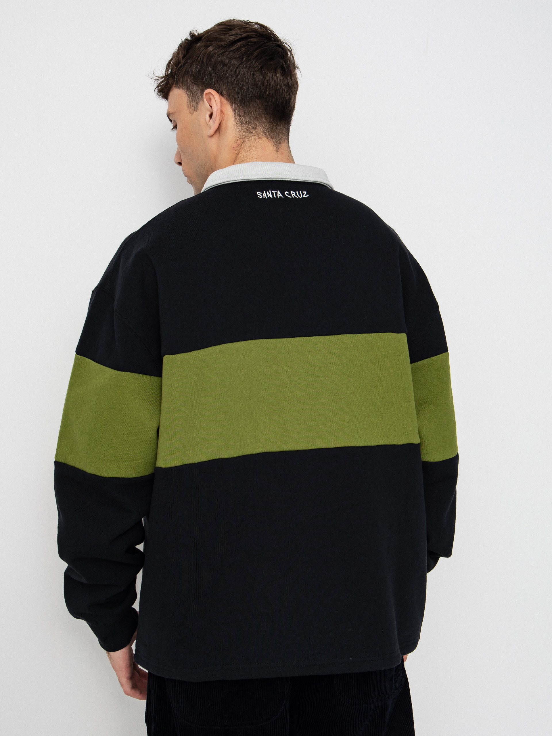 Mikina Santa Cruz Screaming Mini Flame 1/4 Zip (black)