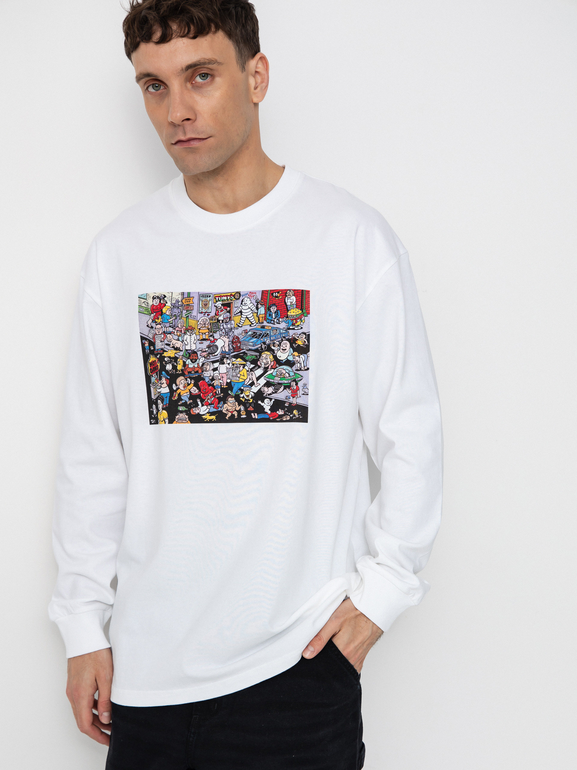 Mikina s kapucí Polar Skate Dave Cut Outs HD (heather grey)