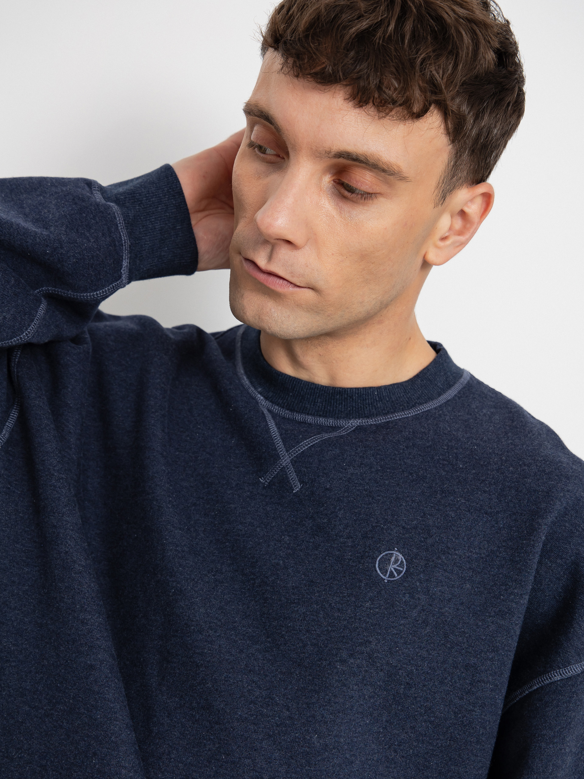 Mikina Polar Skate Frankie Crewneck (navy melange)