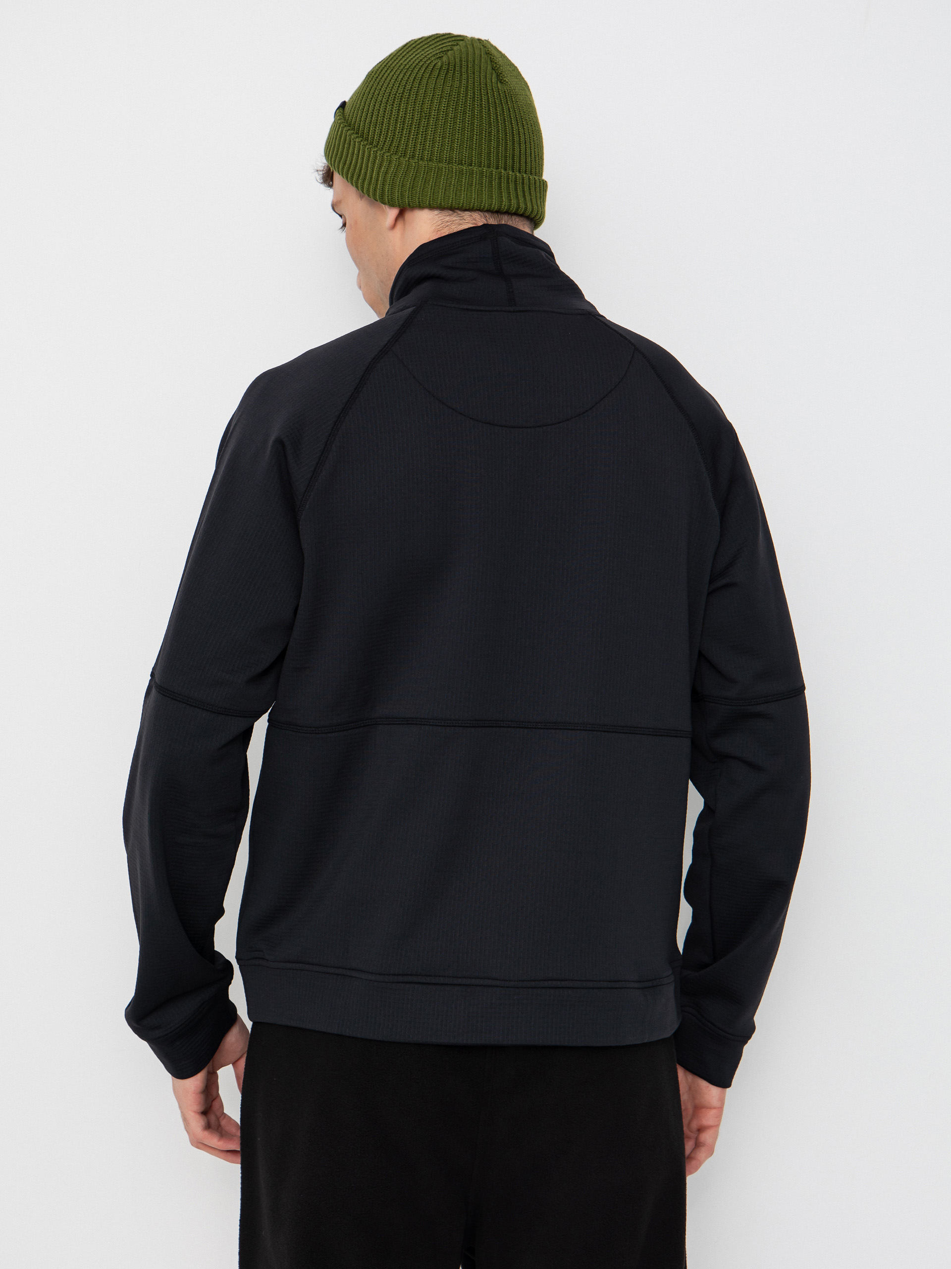 Mikina Jones Snowboards Flagship Rec Grid 1/2 Zip (stealth black)