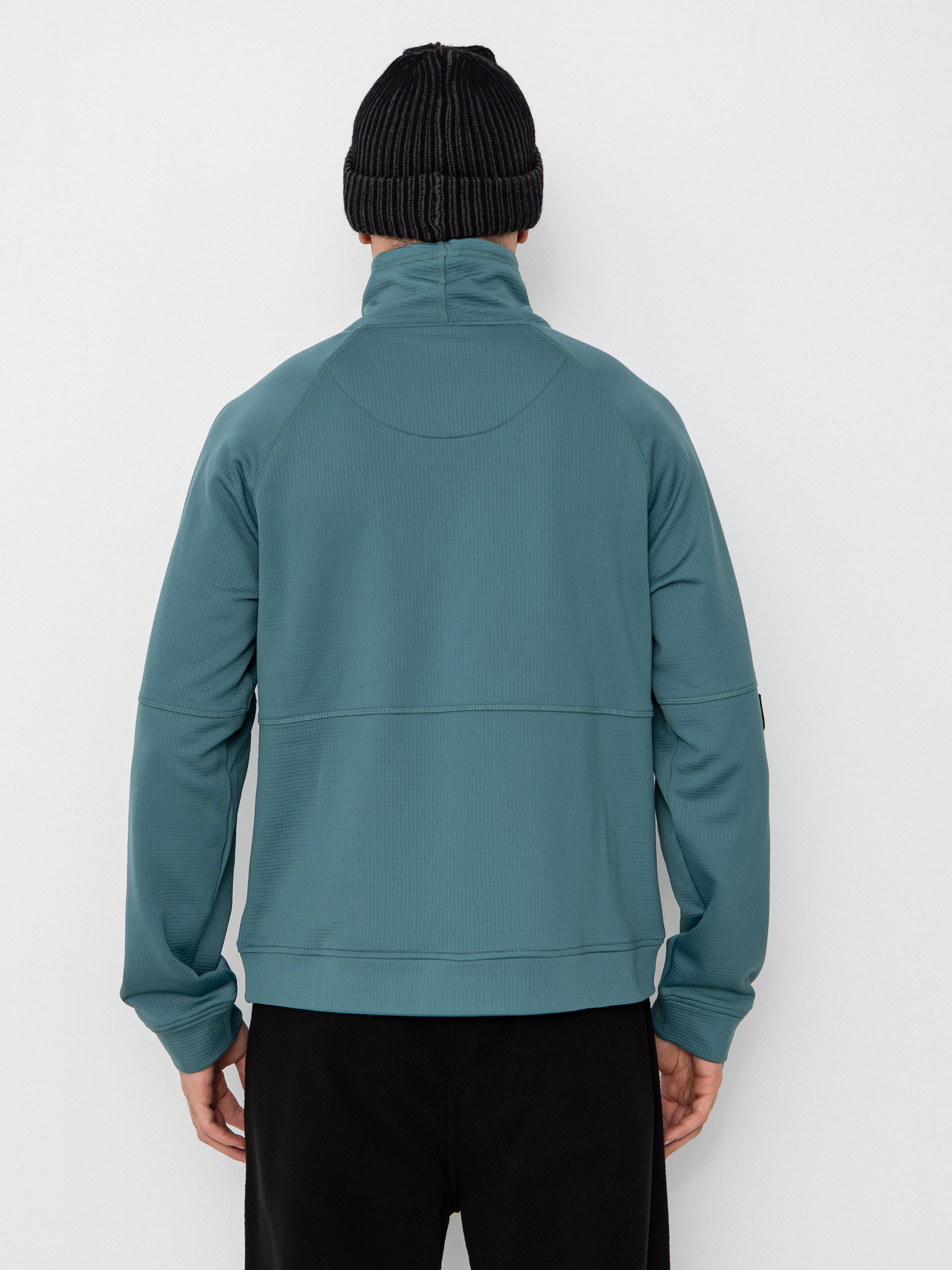 Mikina Jones Snowboards Flagship Rec Grid 1/2 Zip (atlantic blue)