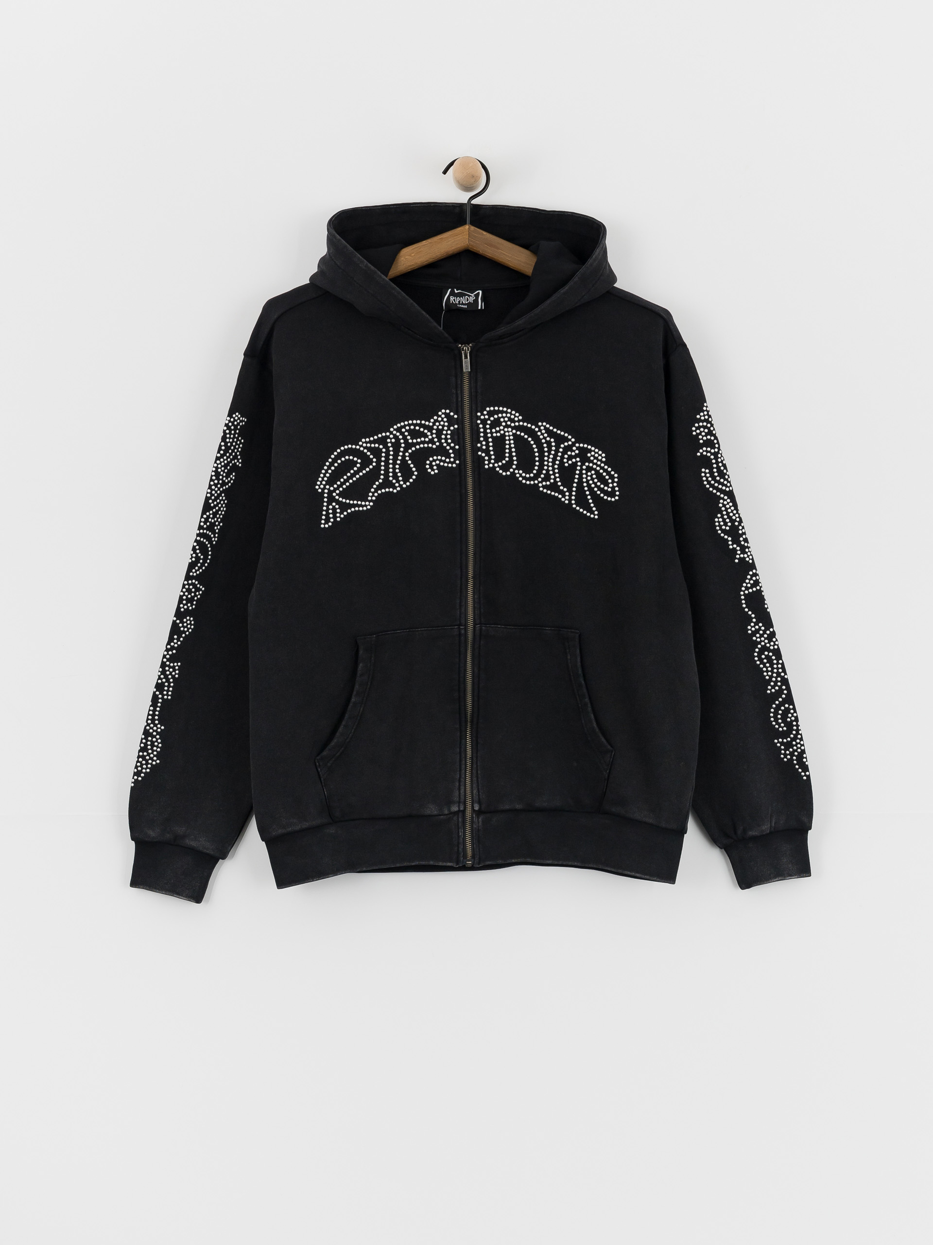 Mikina s kapucí RipNDip Pretty Flacko Zip HD (black/charcoal)