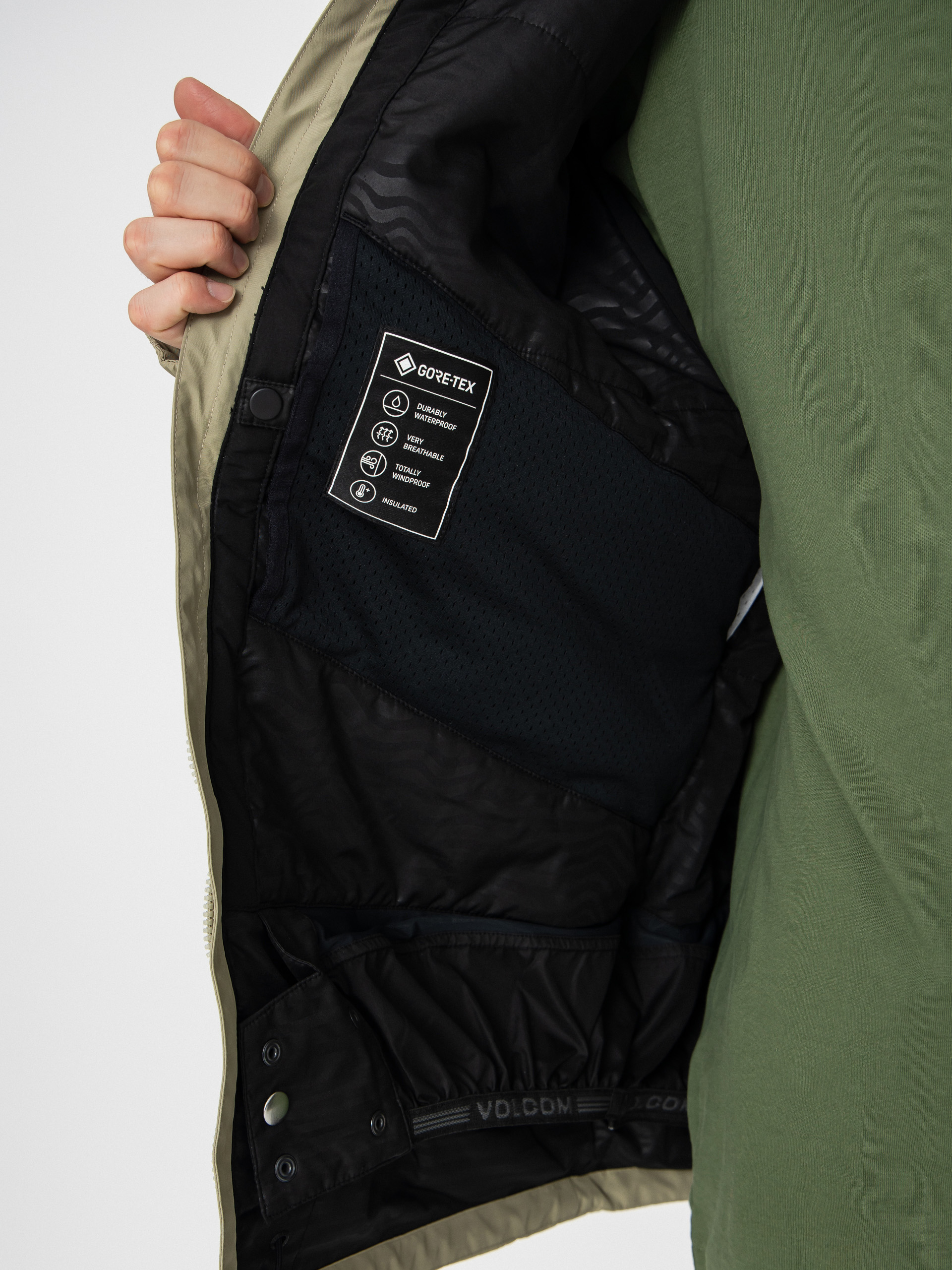 Pánská Snowboardová bunda Volcom Dua Ins Gore Tex (moss green)