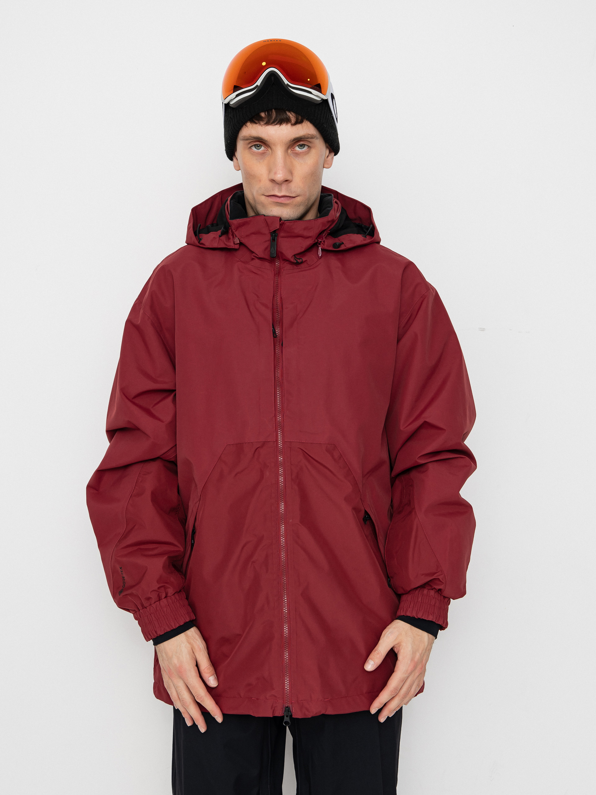 Pánská Snowboardová bunda Volcom Longo Gore Tex (burnt red)