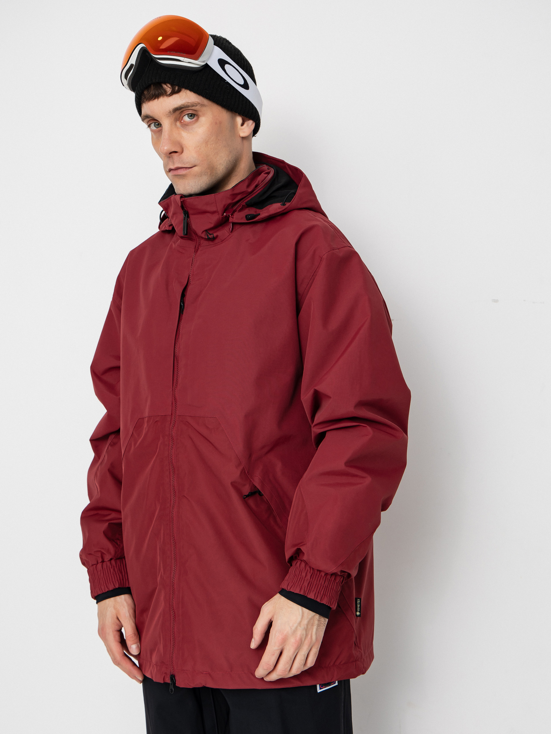 Pánská Snowboardová bunda Volcom Longo Gore Tex (burnt red)