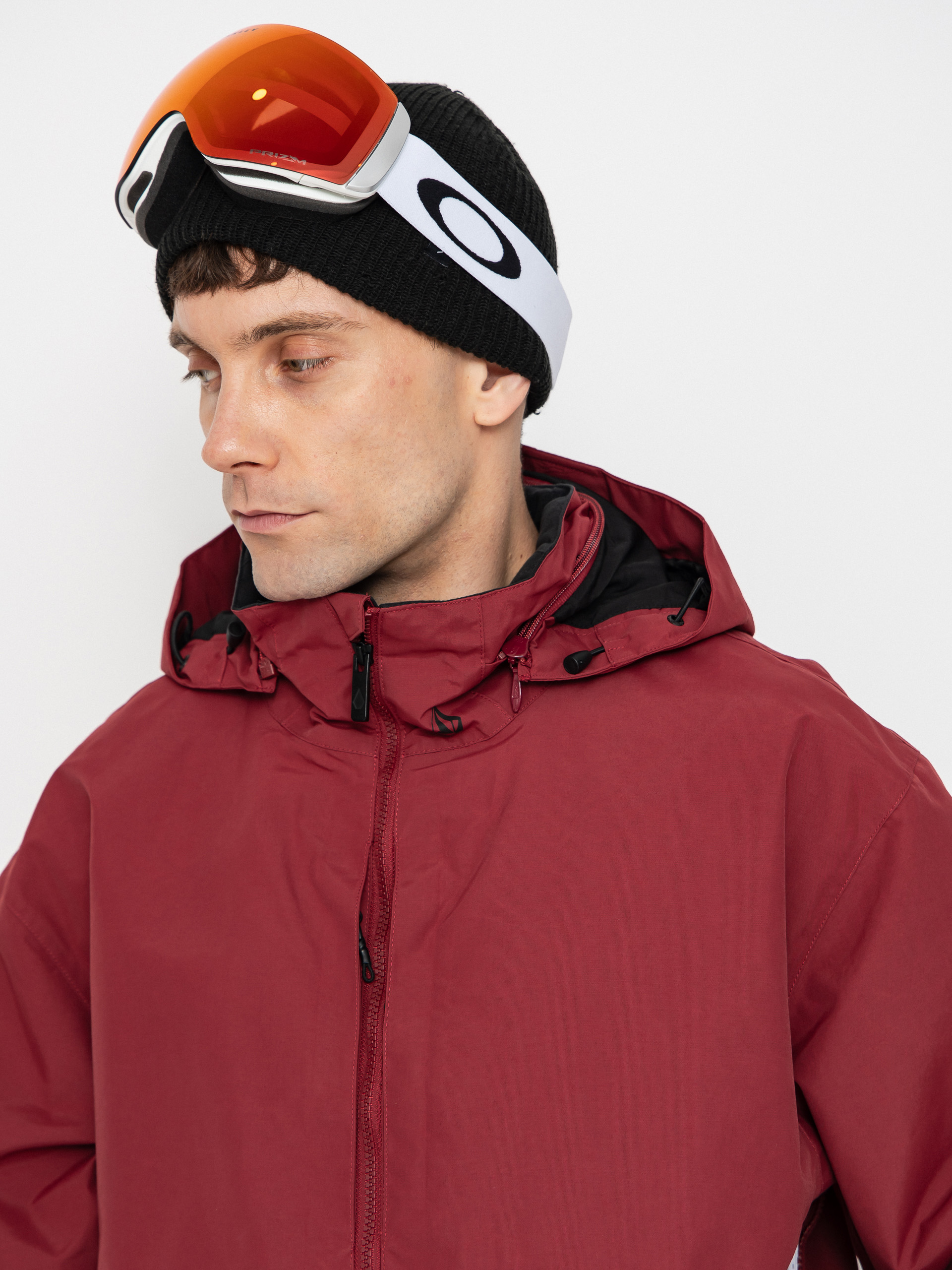 Pánská Snowboardová bunda Volcom Longo Gore Tex (burnt red)