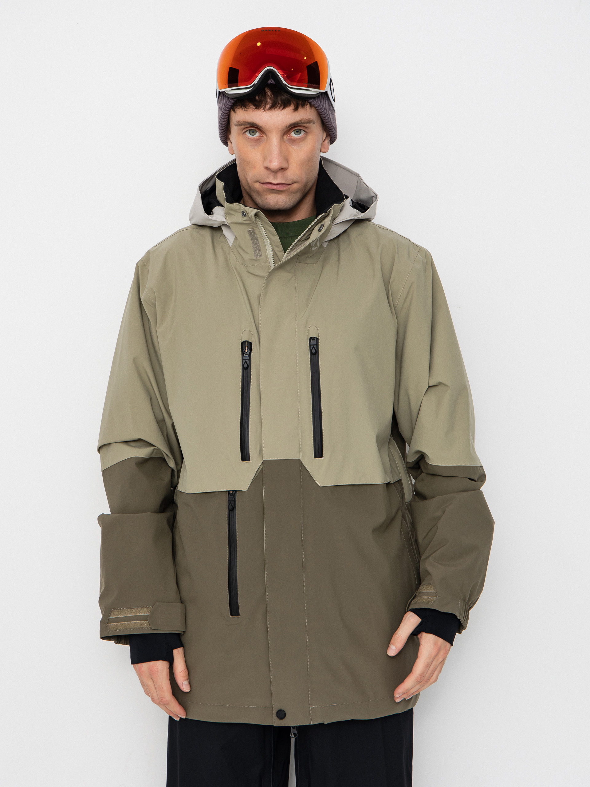 Pánská Snowboardová bunda Volcom Rnge Stretch 30K (moss green)