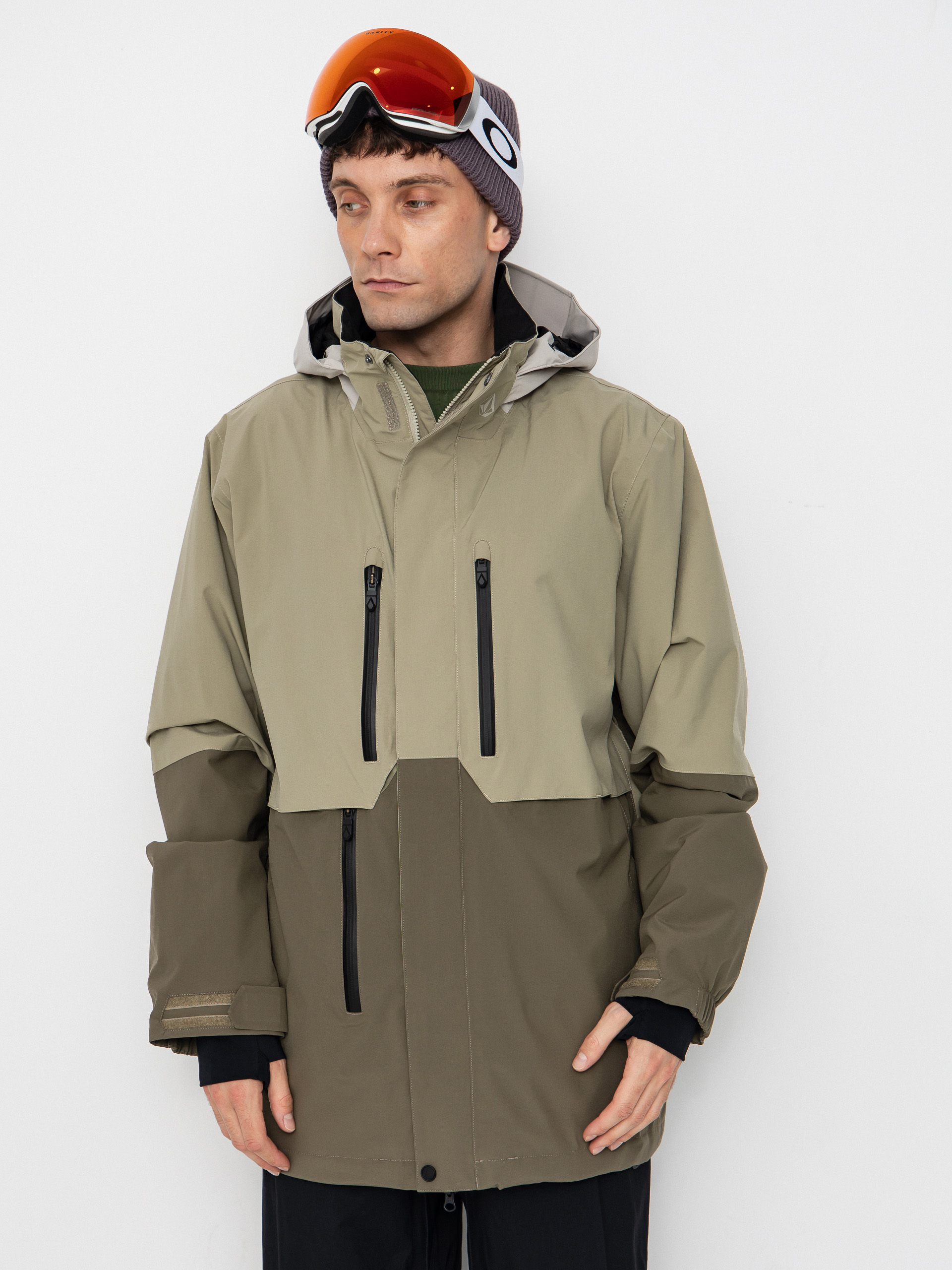 Pánská Snowboardová bunda Volcom Rnge Stretch 30K (moss green)