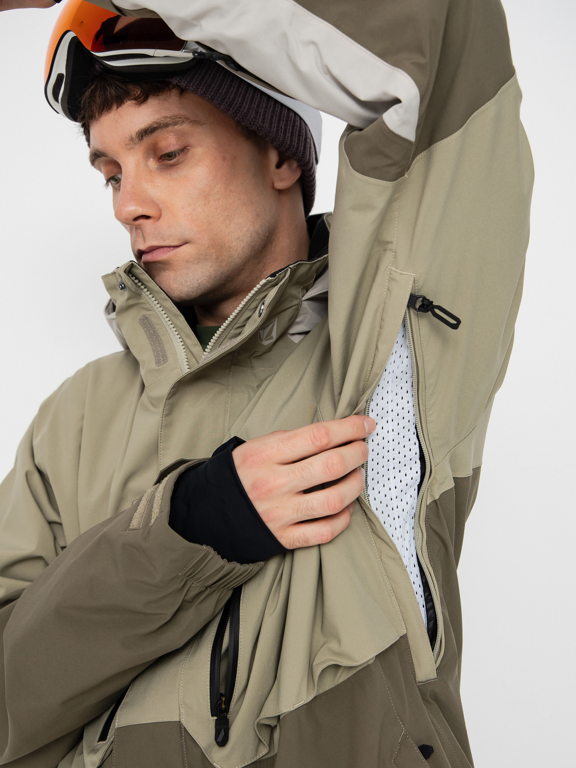 Pánská Snowboardová bunda Volcom Rnge Stretch 30K (moss green)