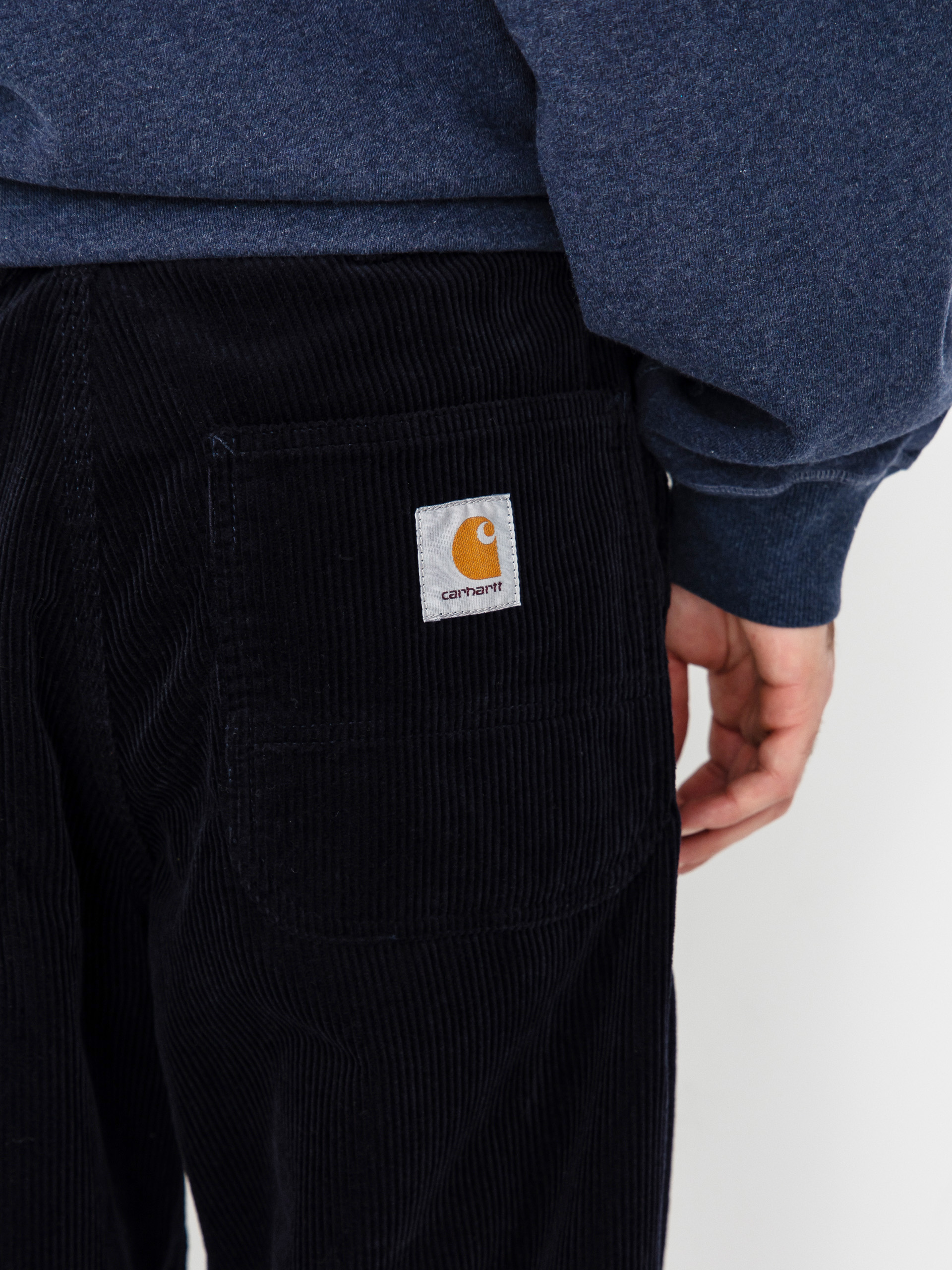 Kalhoty Carhartt WIP Simple (dark navy/rinsed)