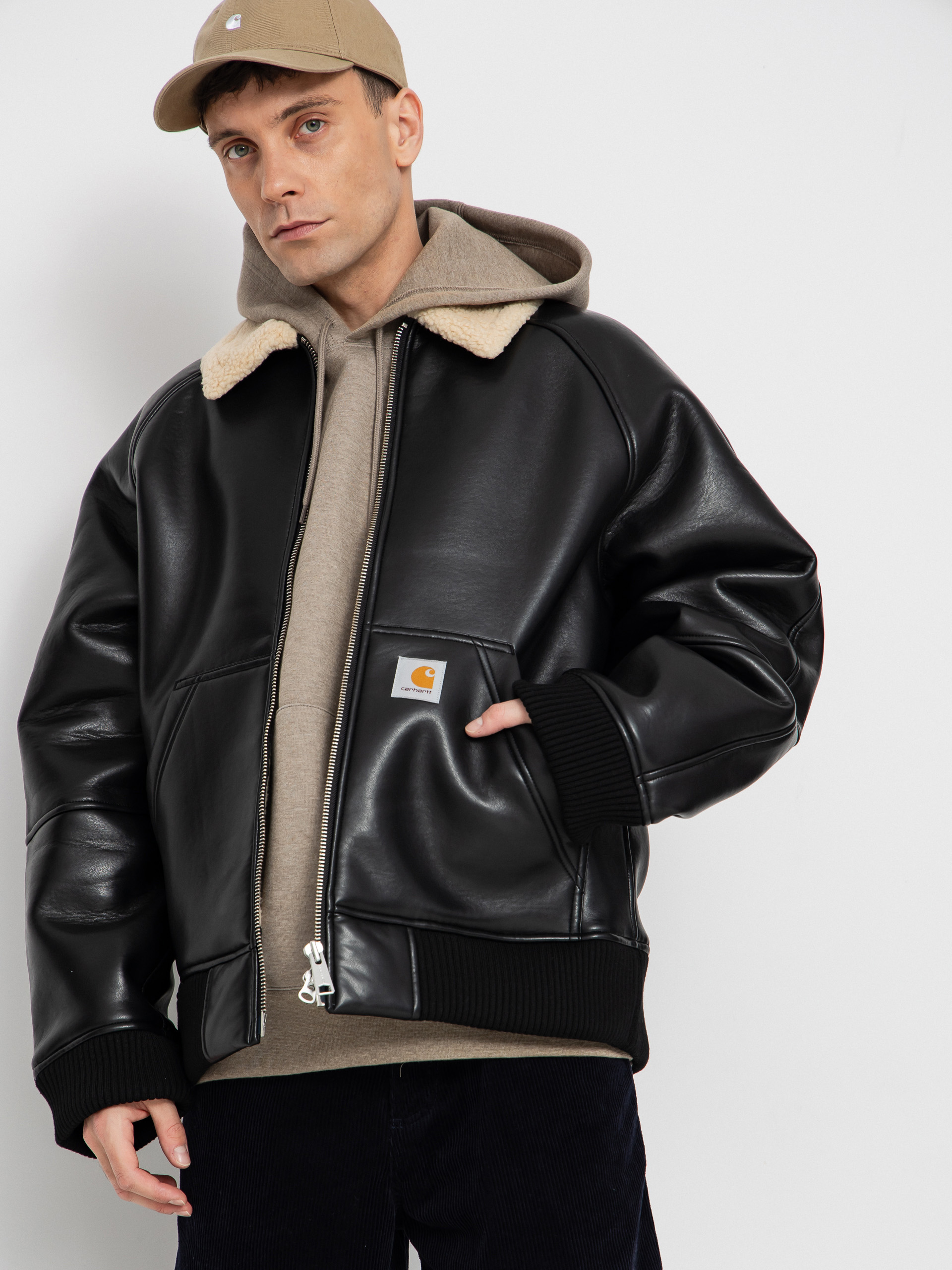 Bunda Carhartt WIP Shepton (black/natural)