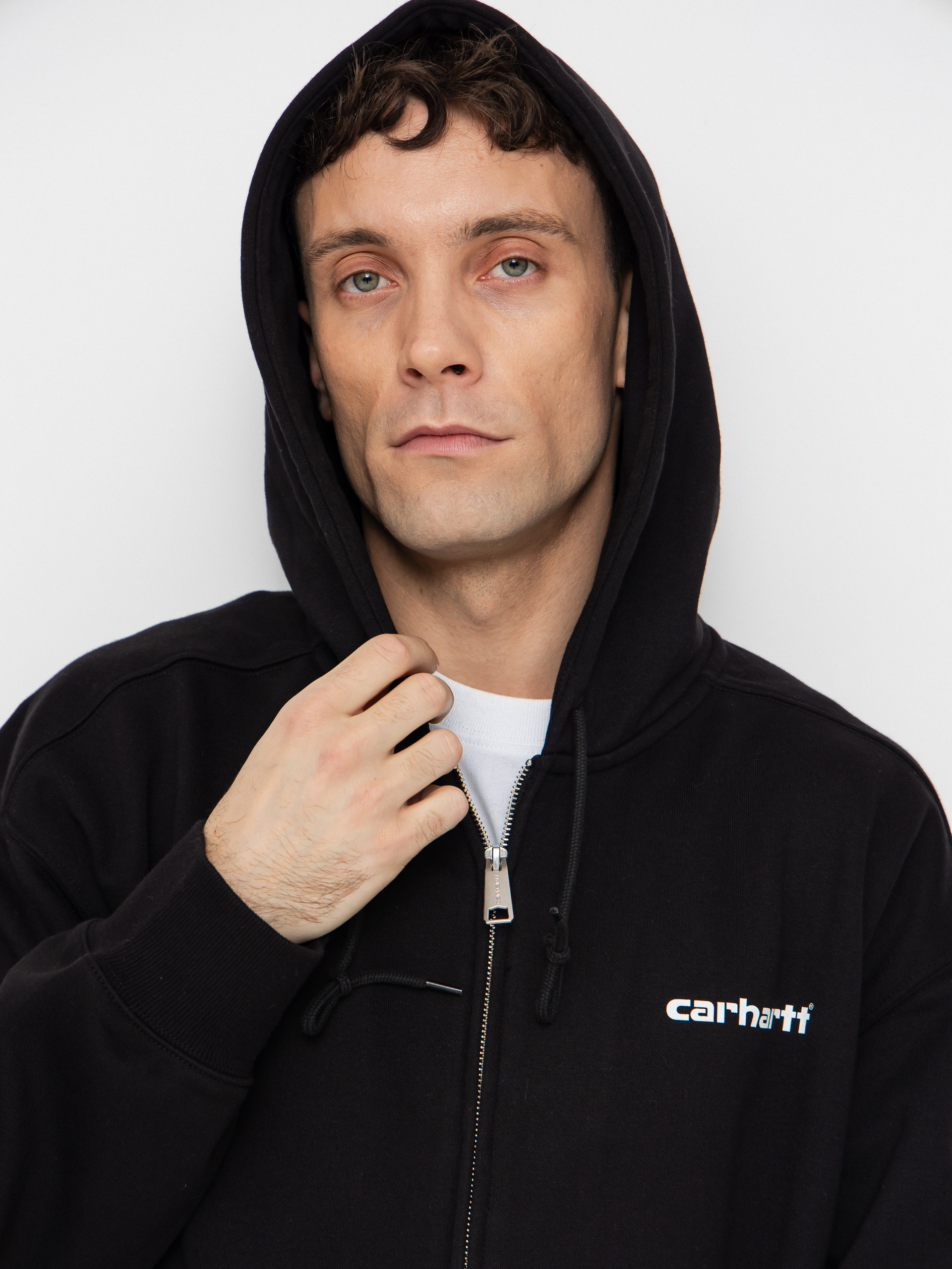 Mikina s kapucí Carhartt WIP Archive Lines ZHD (black)