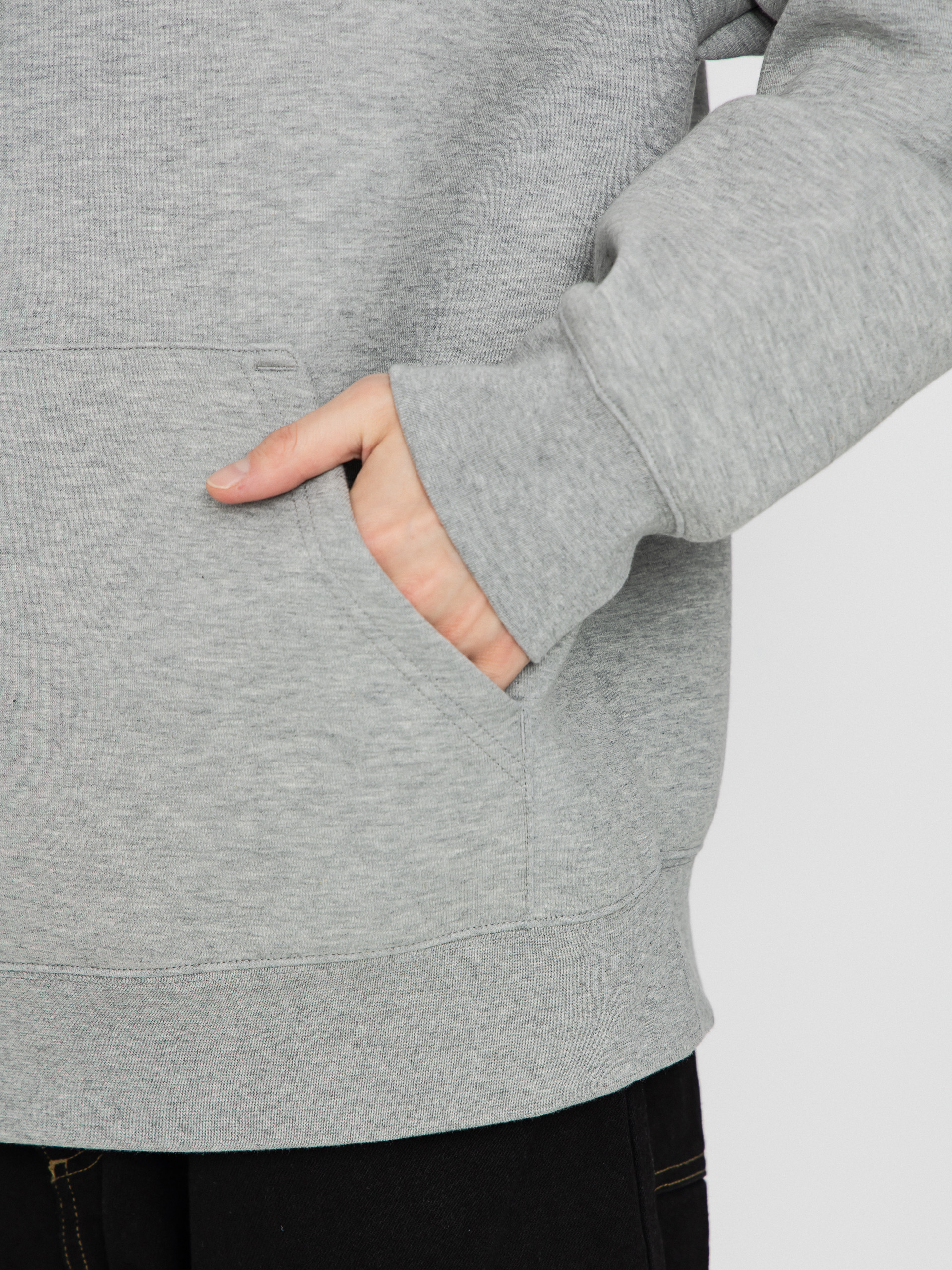 Mikina s kapucí Carhartt WIP Alda HD (grey heather/white)