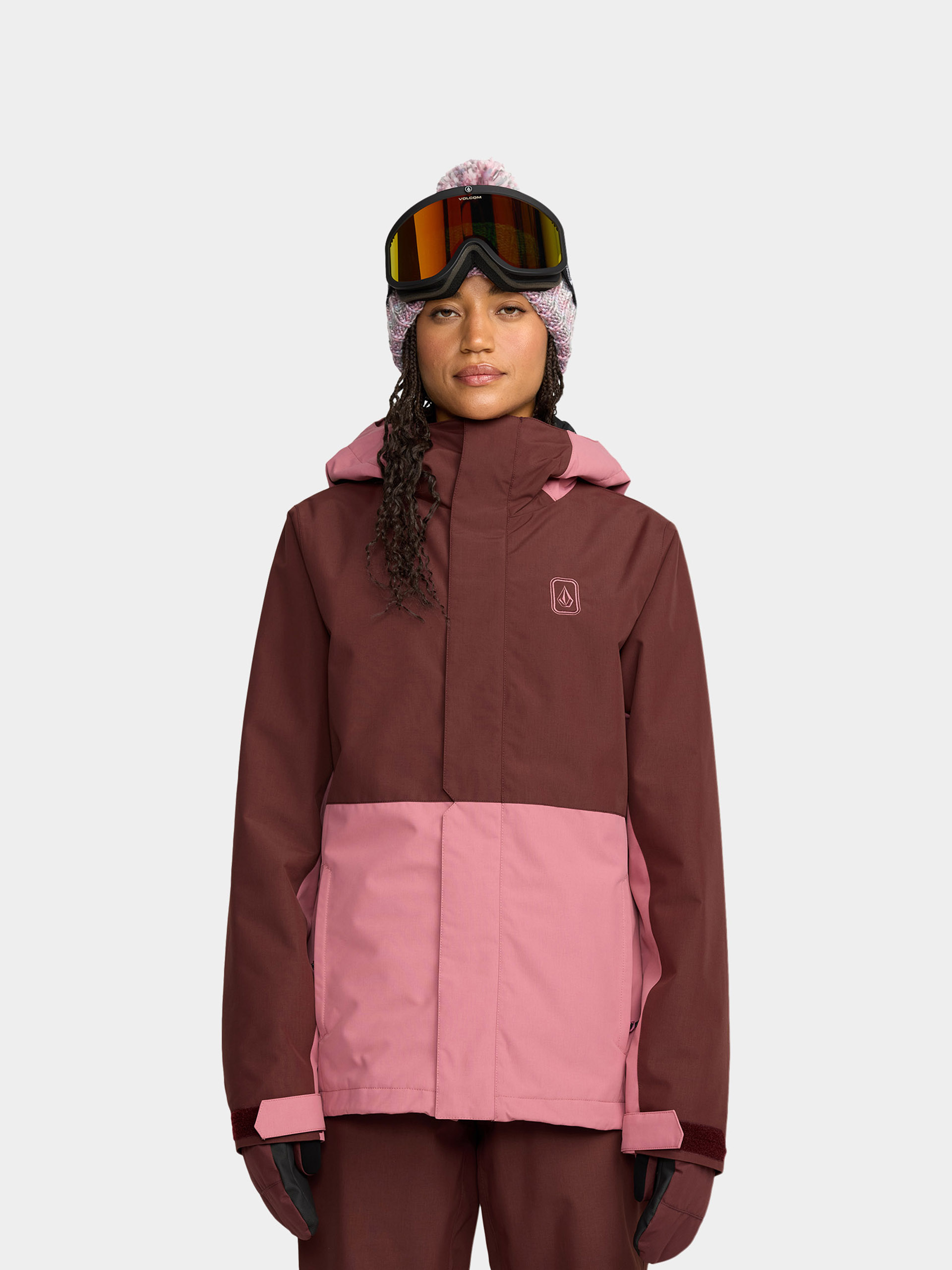 Dámská Snowboardová bunda Volcom Bolt Ins (oxblood)