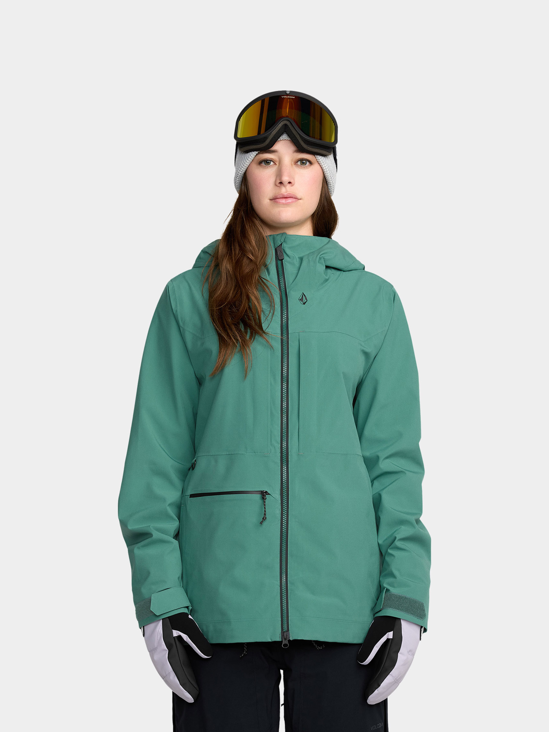 Snowboardová bunda Volcom Cloudbreaker Stretch 30K Wmn (spruce green)