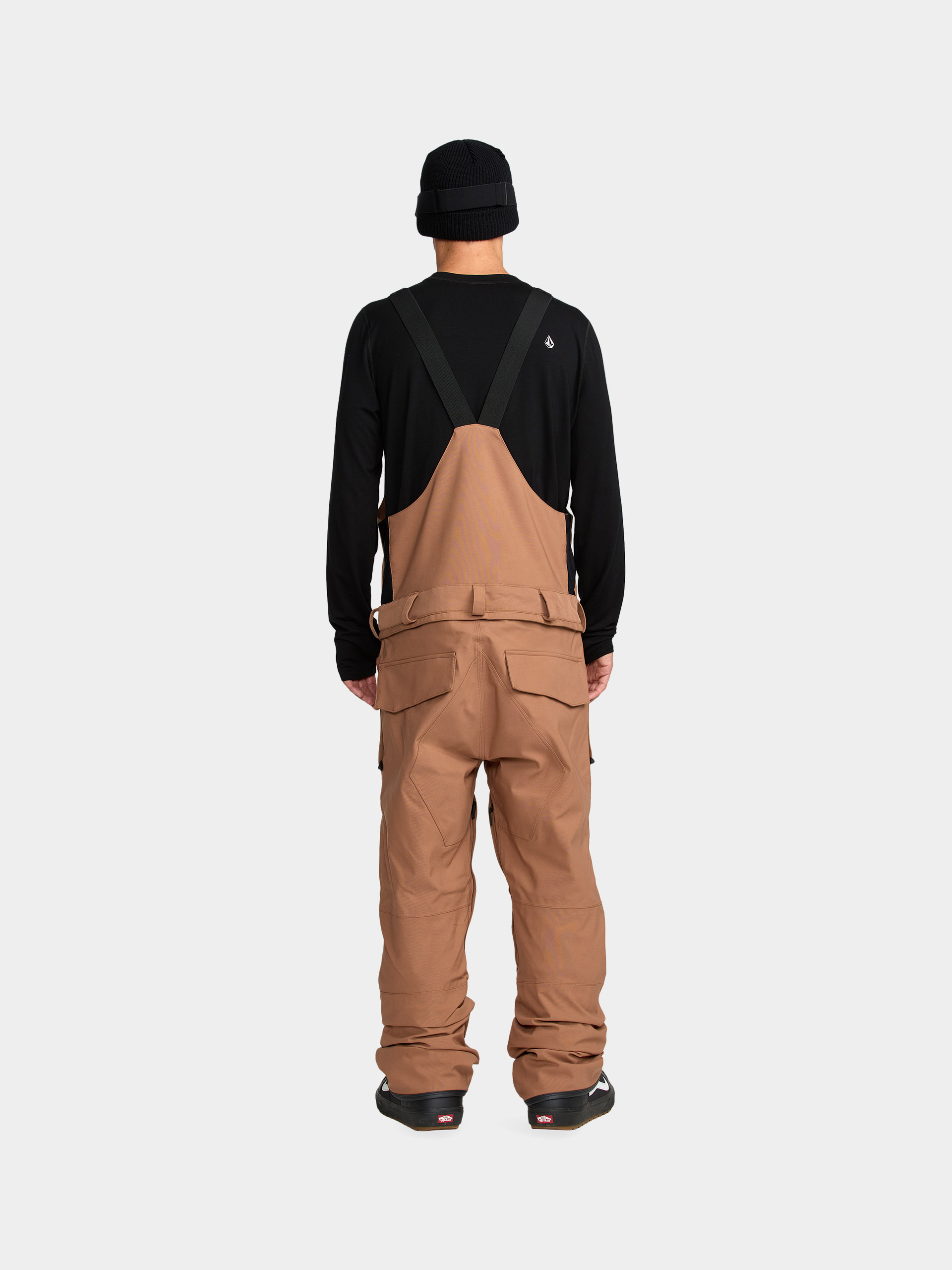 Pánské Snowboardové kalhoty  Volcom Roan Bib Overall (terra brown)