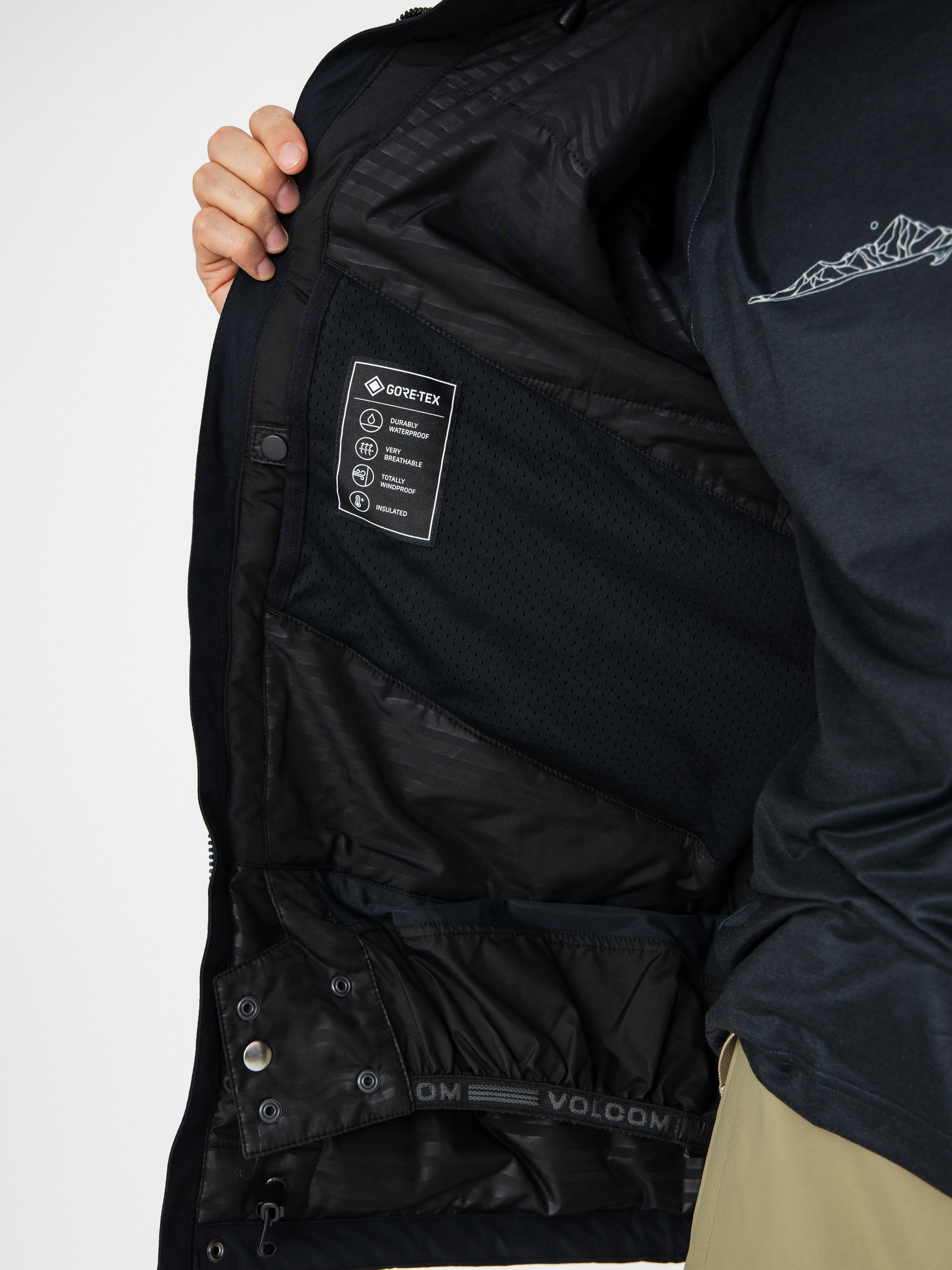 Pánská Snowboardová bunda Volcom Dua Ins Gore Tex (black)