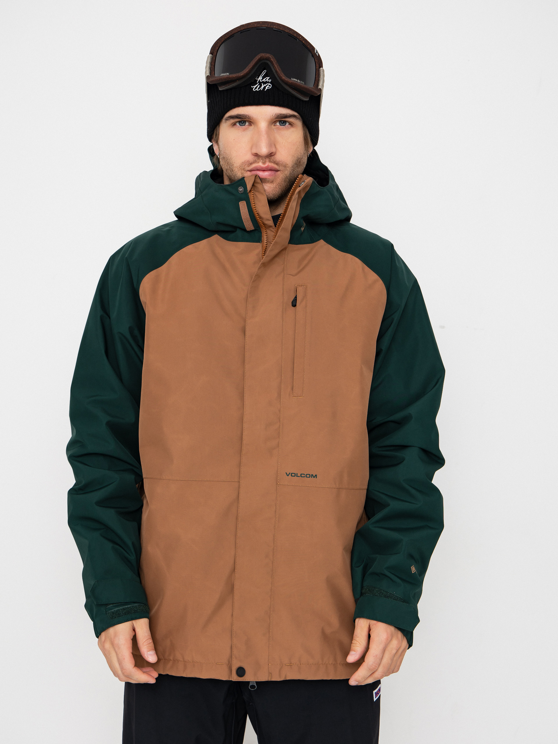 Snowboardovu00e1 bunda Volcom Dua Ins Gore Tex (terra brown)