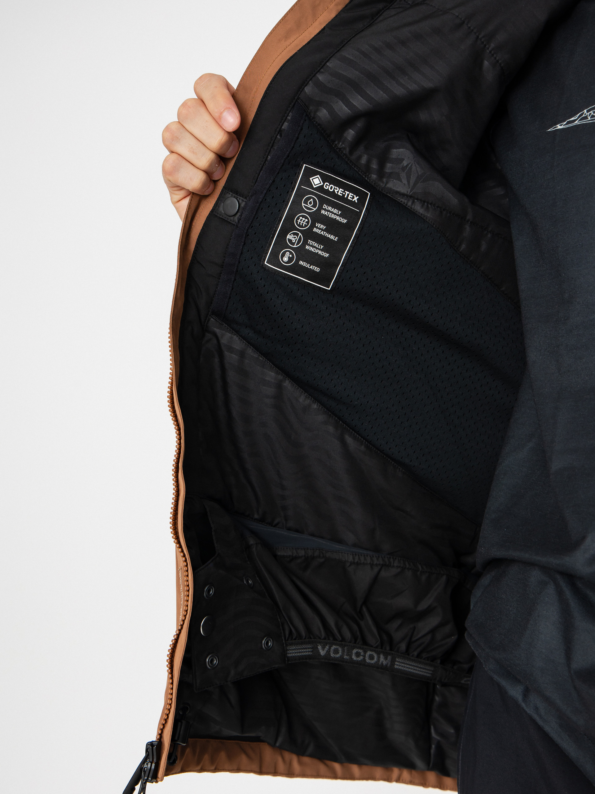 Pánská Snowboardová bunda Volcom Dua Ins Gore Tex (terra brown)