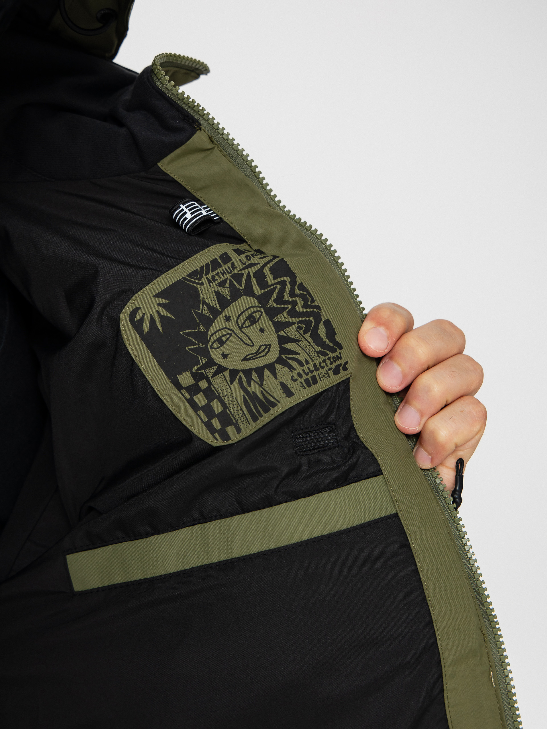 Pánská Snowboardová bunda Volcom Longo Gore Tex (dark olive)