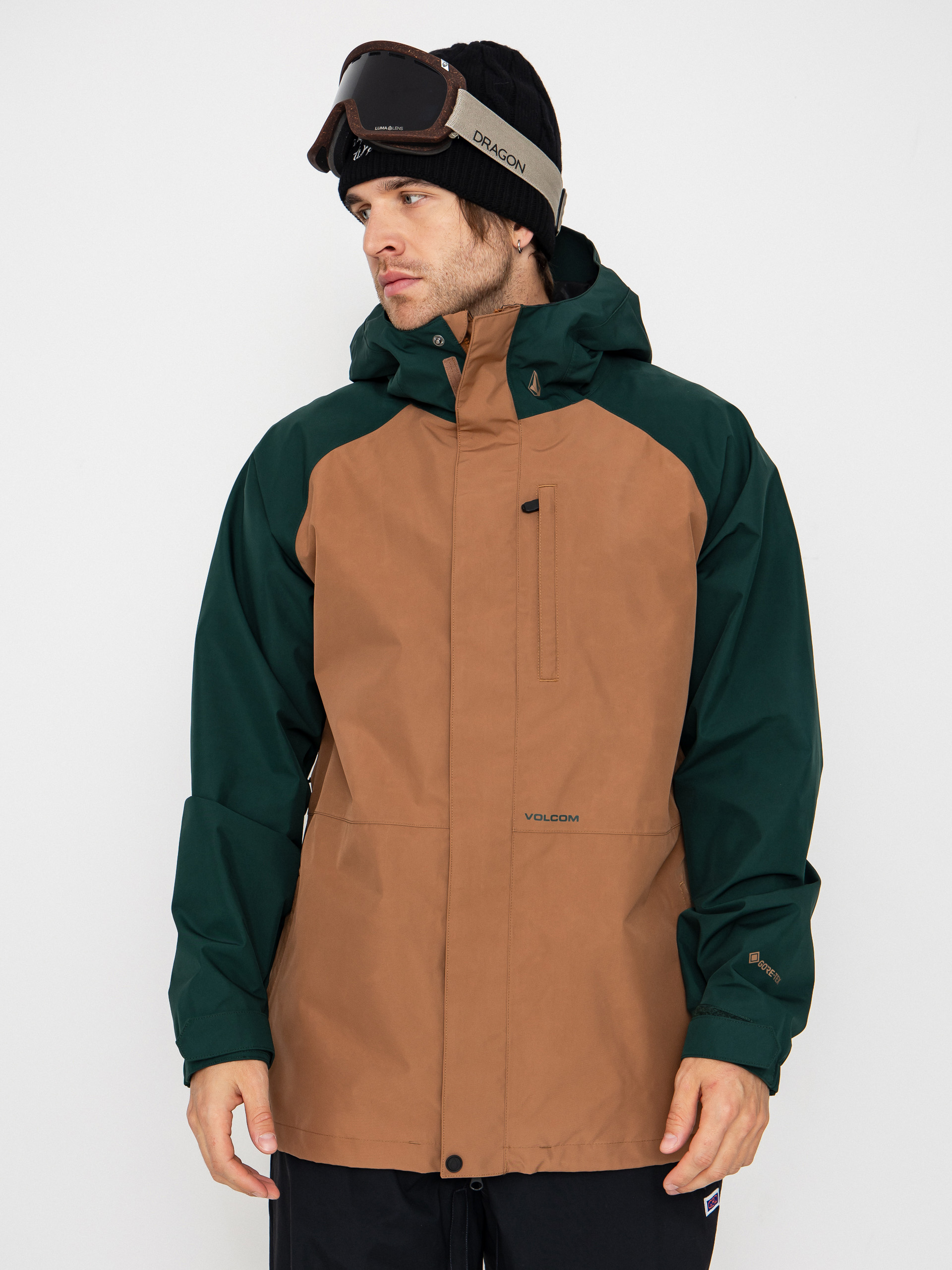 Pánská Snowboardová bunda Volcom Dua Gore Tex (terra brown)