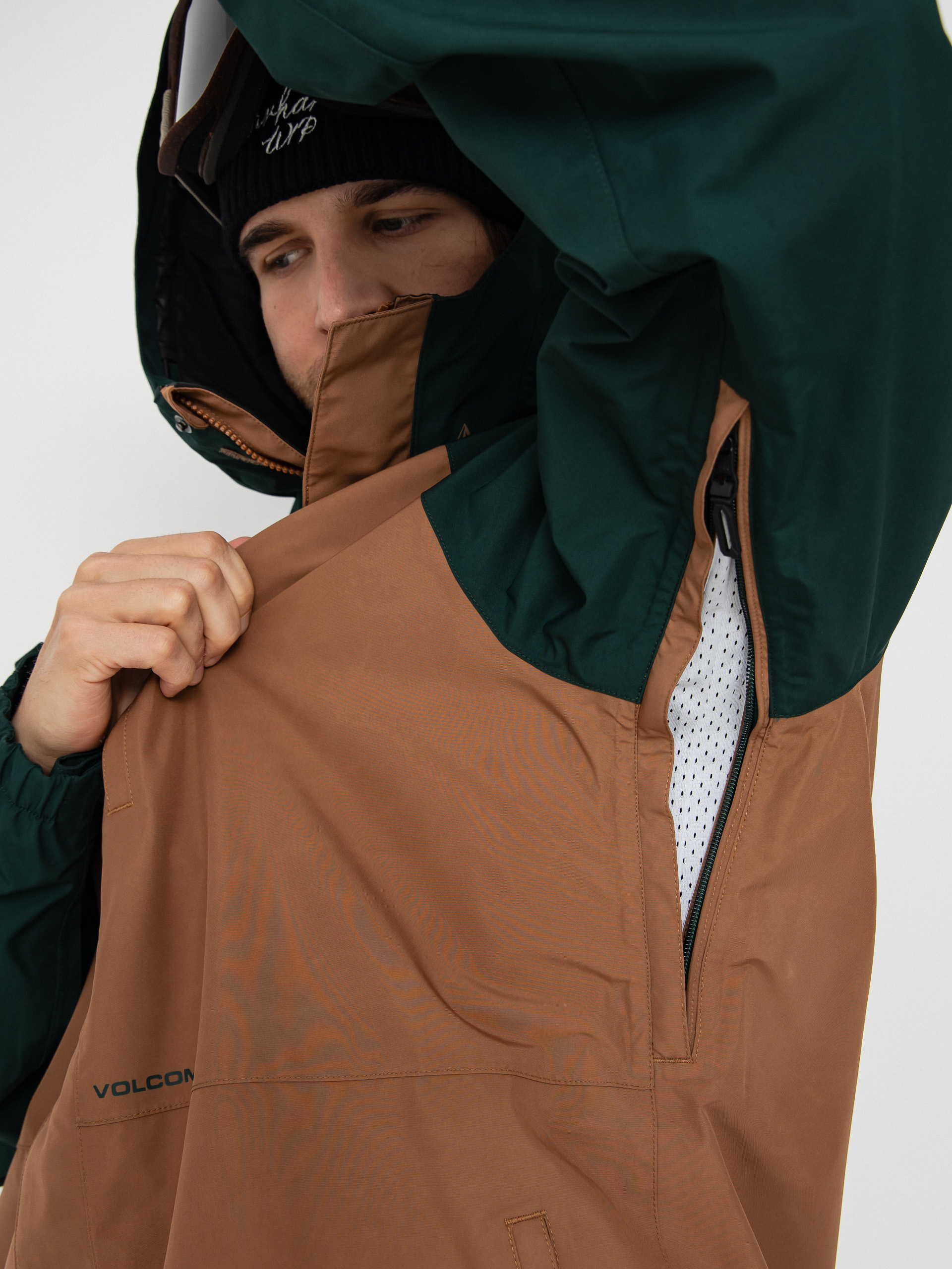 Pánská Snowboardová bunda Volcom Dua Gore Tex (terra brown)