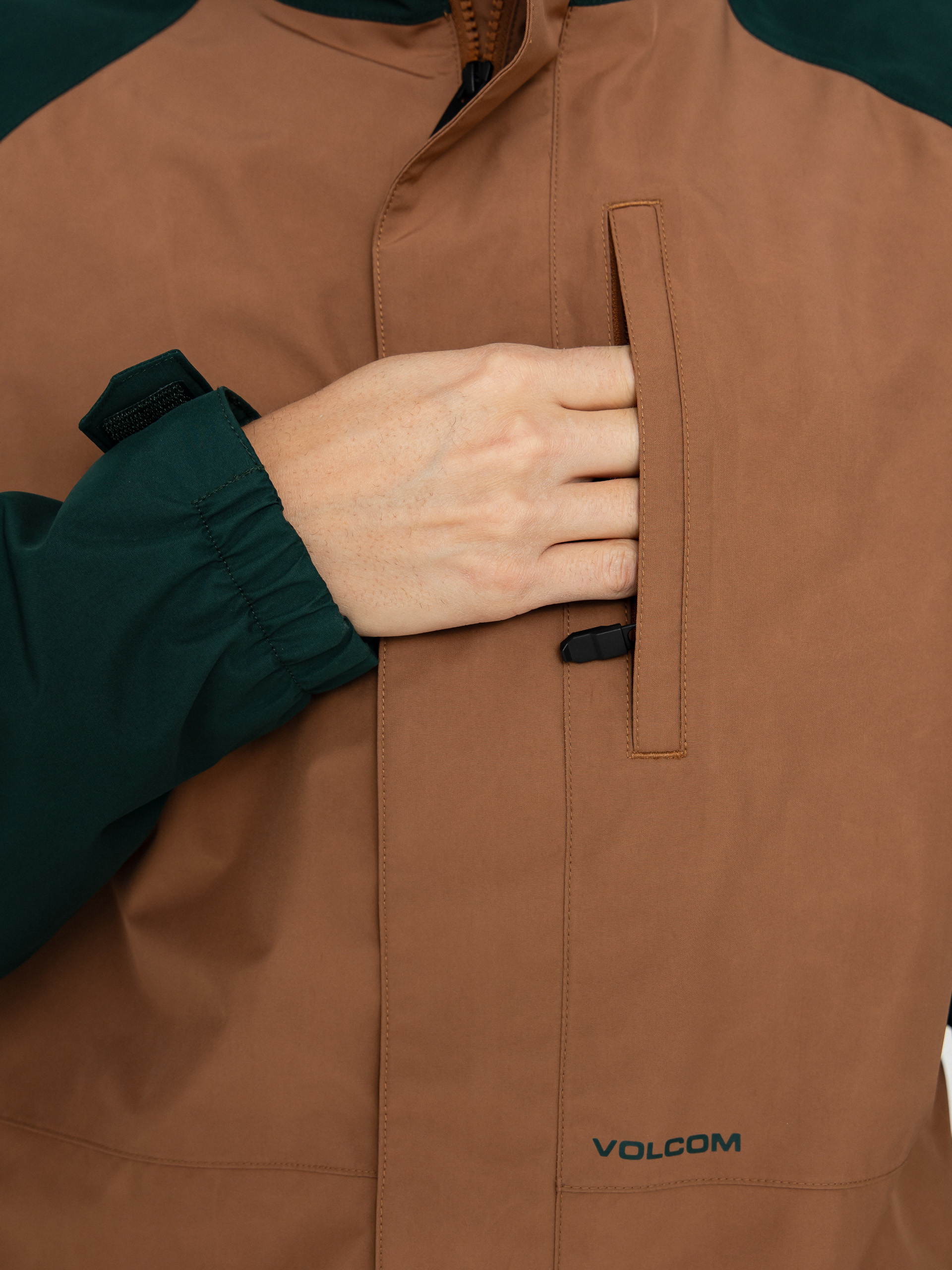 Pánská Snowboardová bunda Volcom Dua Gore Tex (terra brown)