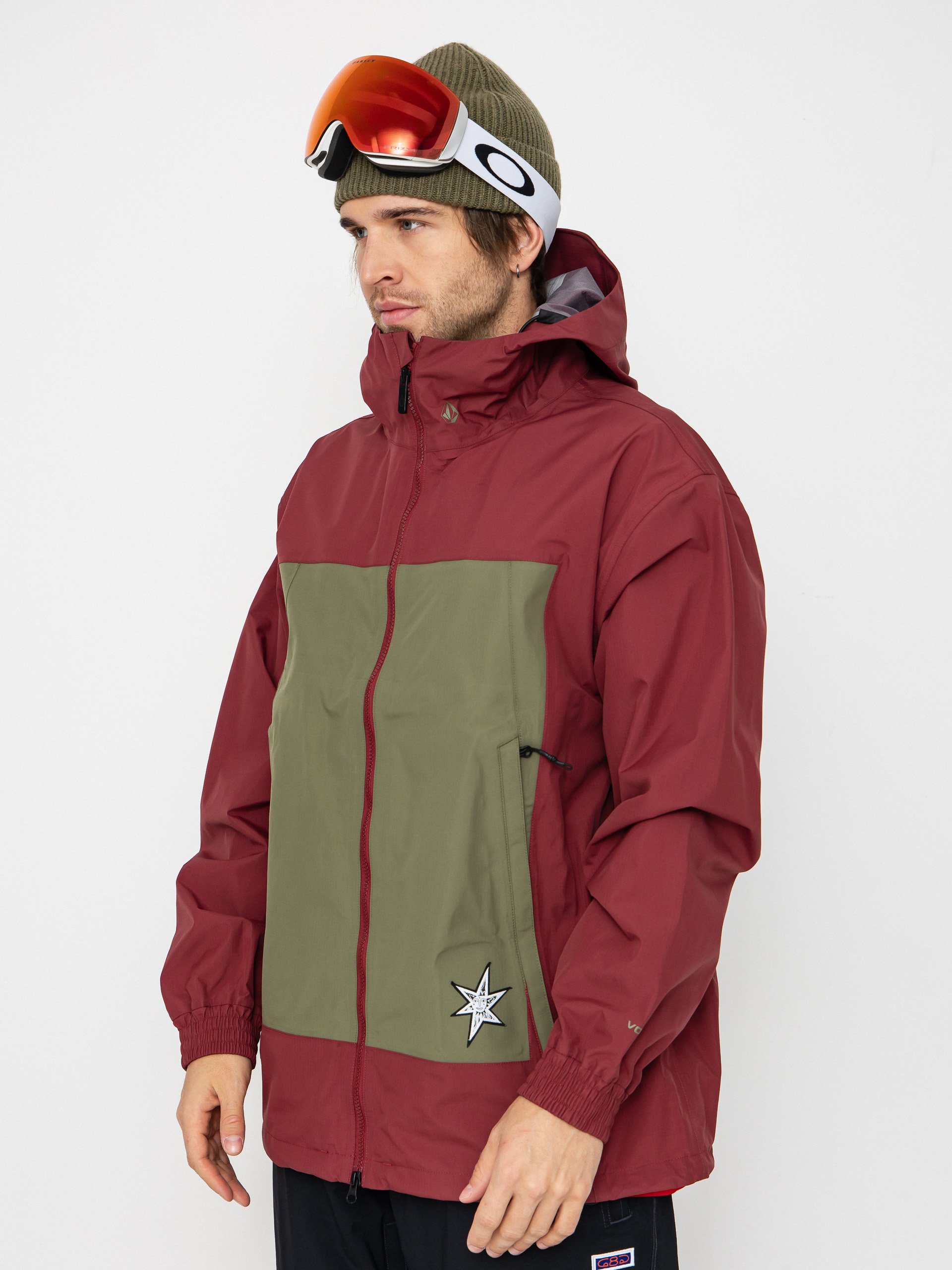 Pánská Snowboardová bunda Volcom Arthur 3L (burnt red)