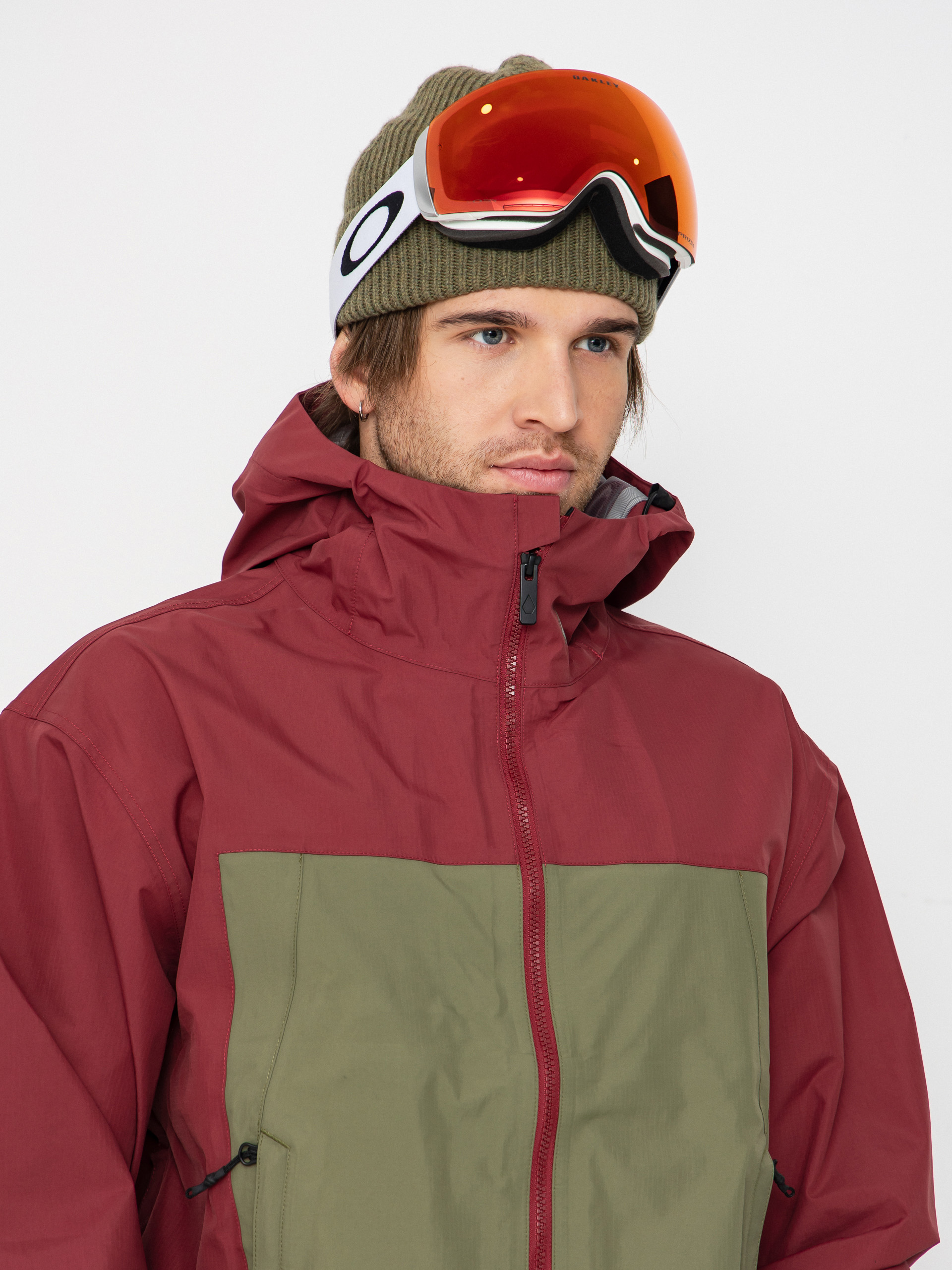 Pánská Snowboardová bunda Volcom Arthur 3L (burnt red)