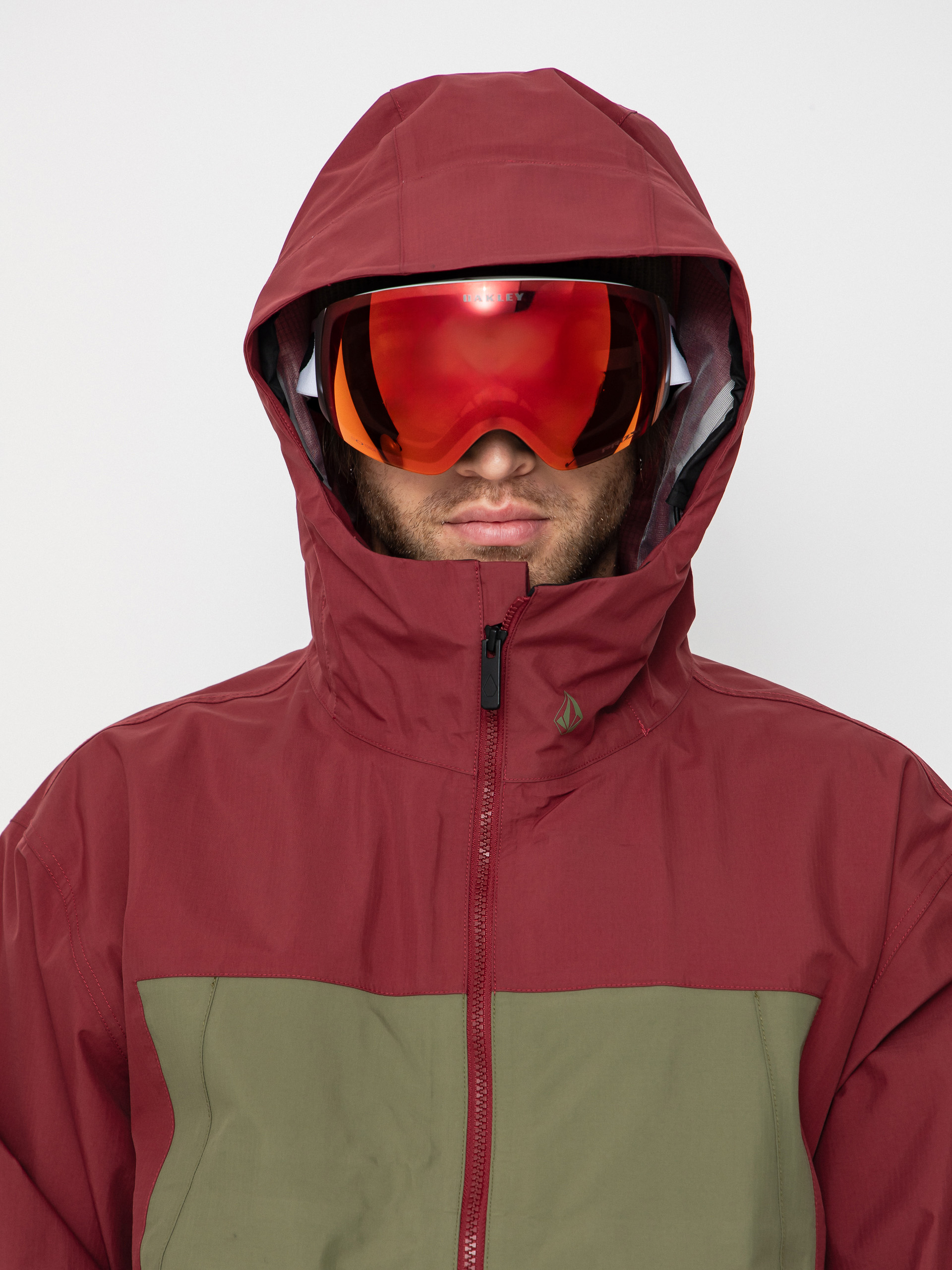 Pánská Snowboardová bunda Volcom Arthur 3L (burnt red)