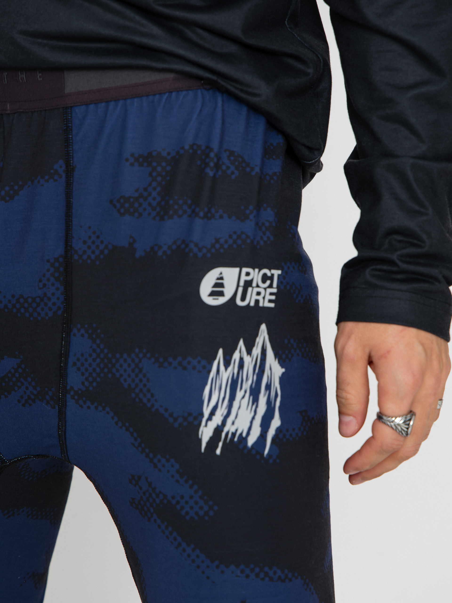 Pánské Termoleginy Picture Lhotse Printed (retro fusion print)