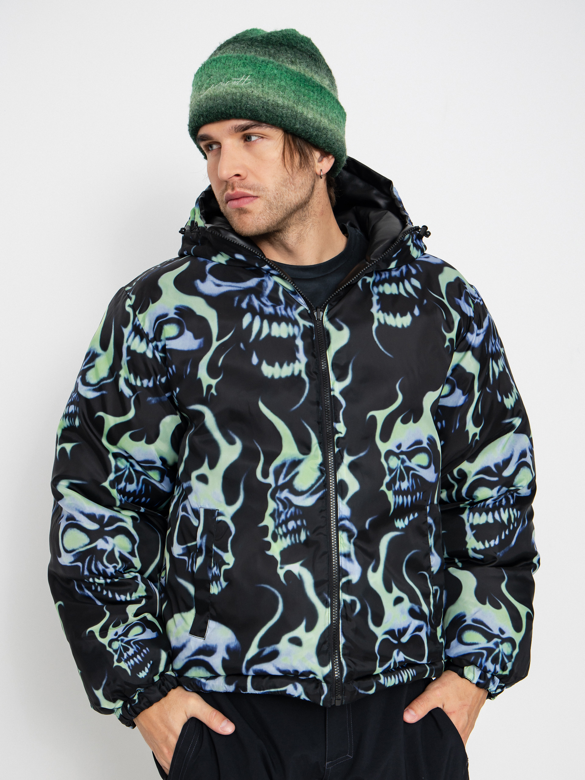 Bunda Wasted Paris Skull Puffer (black)