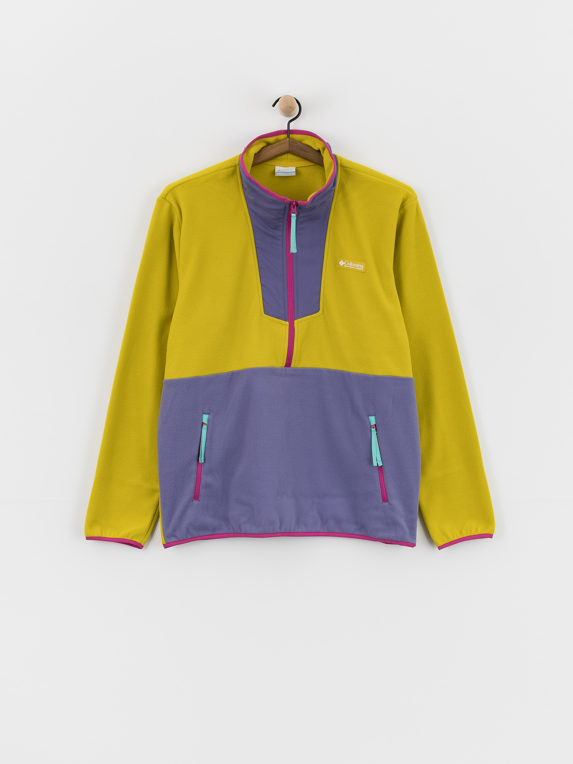 Pánský Fleecová mikina Columbia Sequoia Grove Half Zip (antique moss/stormwatch)