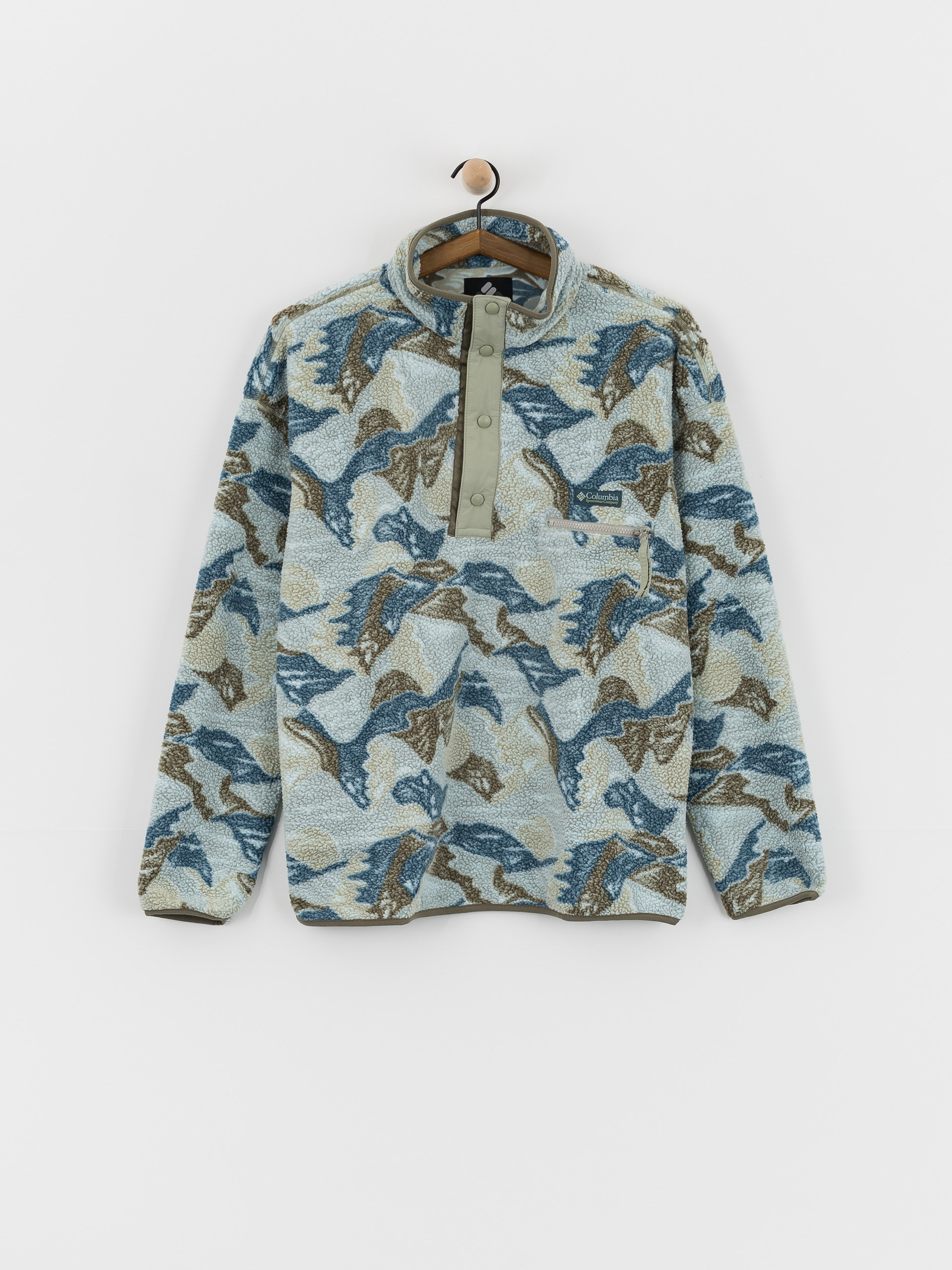 Fleecovu00e1 mikina Columbia Helvetia II Printed Half Snap (safari/sunscapes)