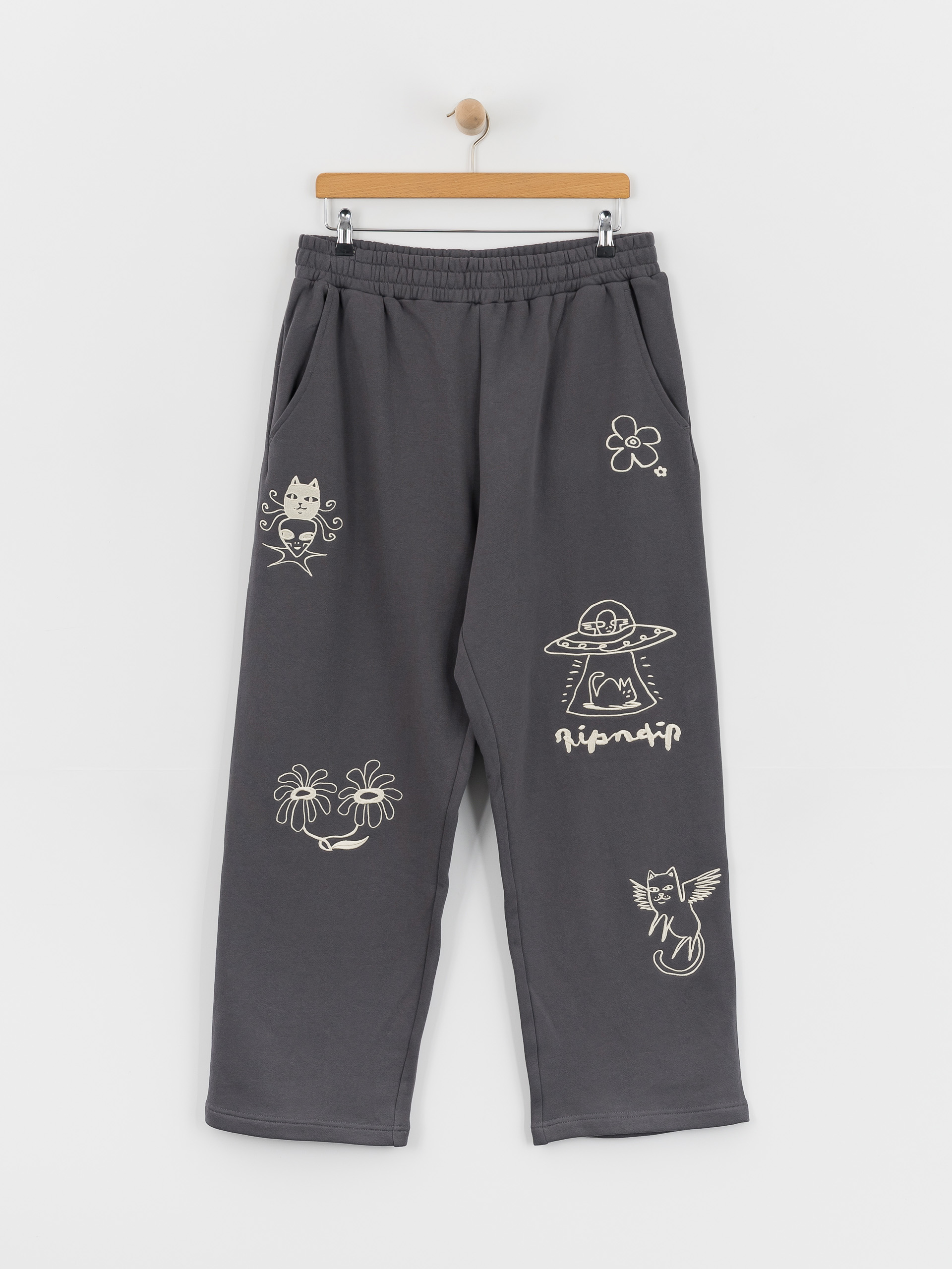 Kalhoty RipNDip Blonded Straight Leg (charcoal)