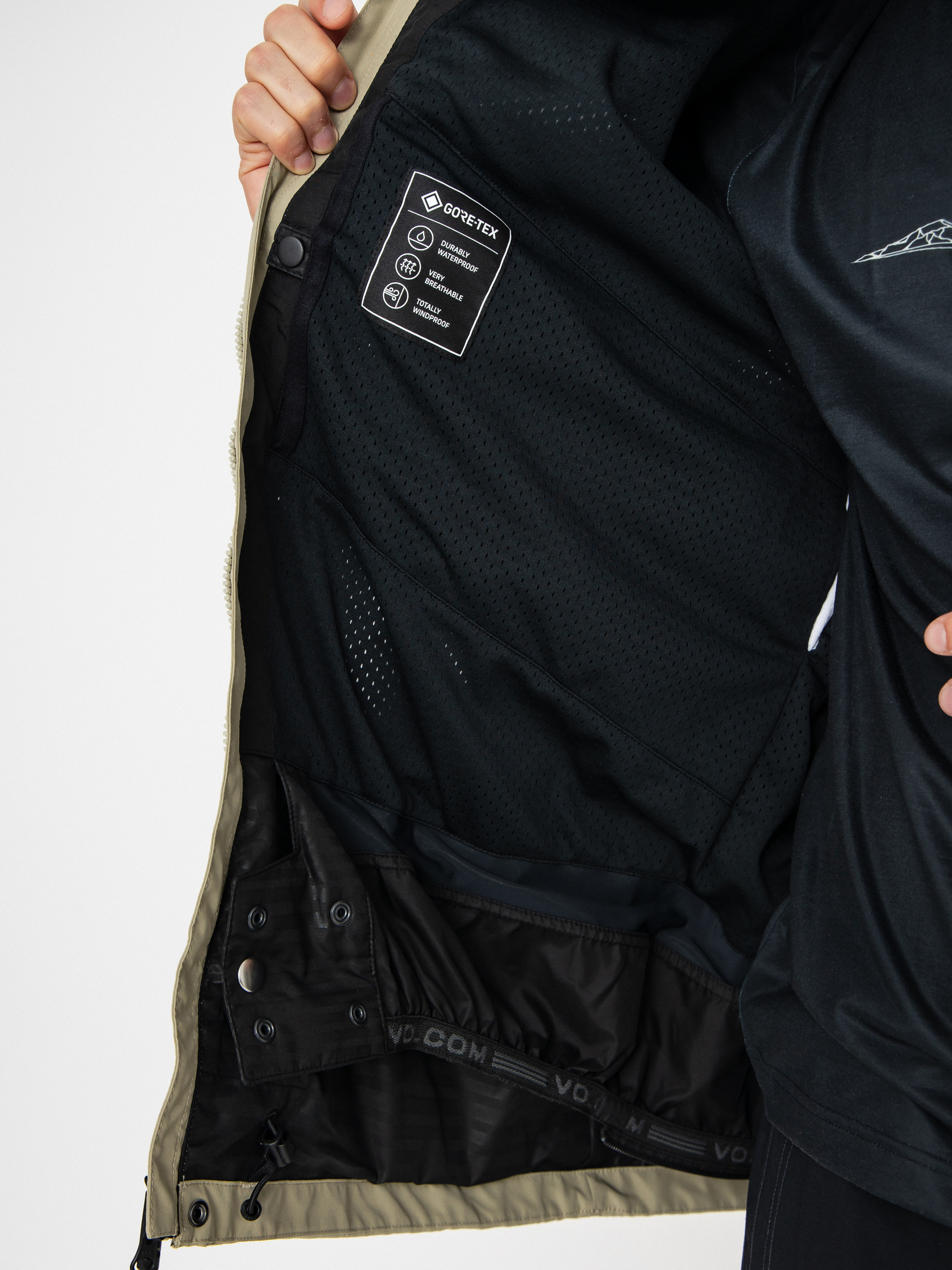 Pánská Snowboardová bunda Volcom Dua Gore Tex (moss green)