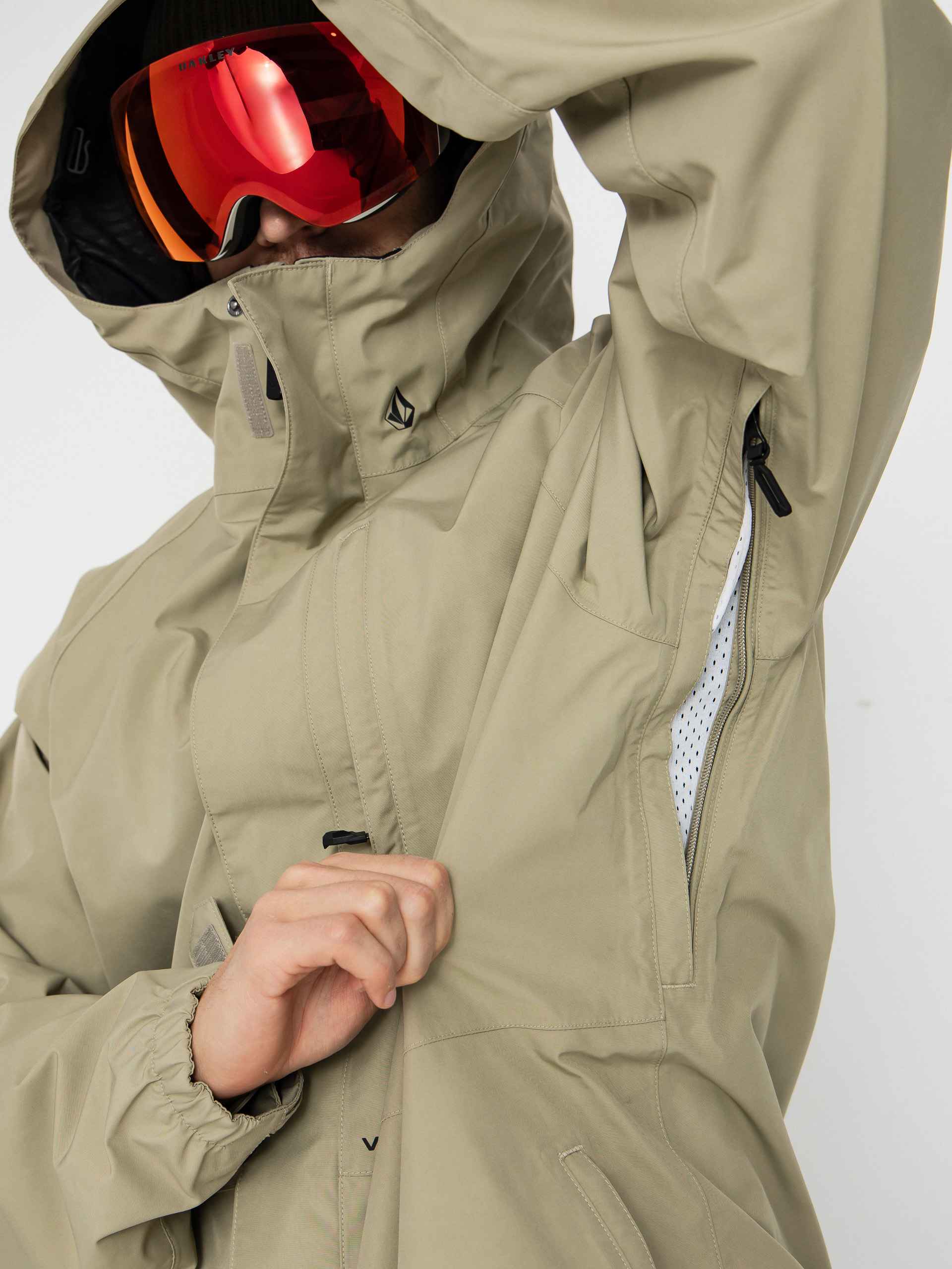Pánská Snowboardová bunda Volcom Dua Gore Tex (moss green)