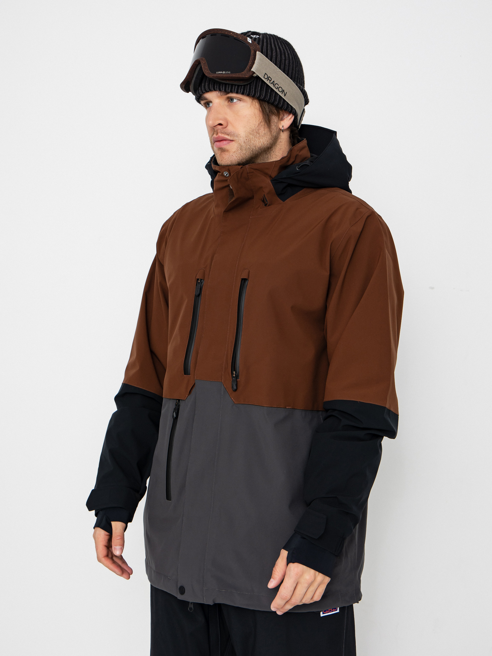 Pánská Snowboardová bunda Volcom Rnge Stretch 30K (brown)