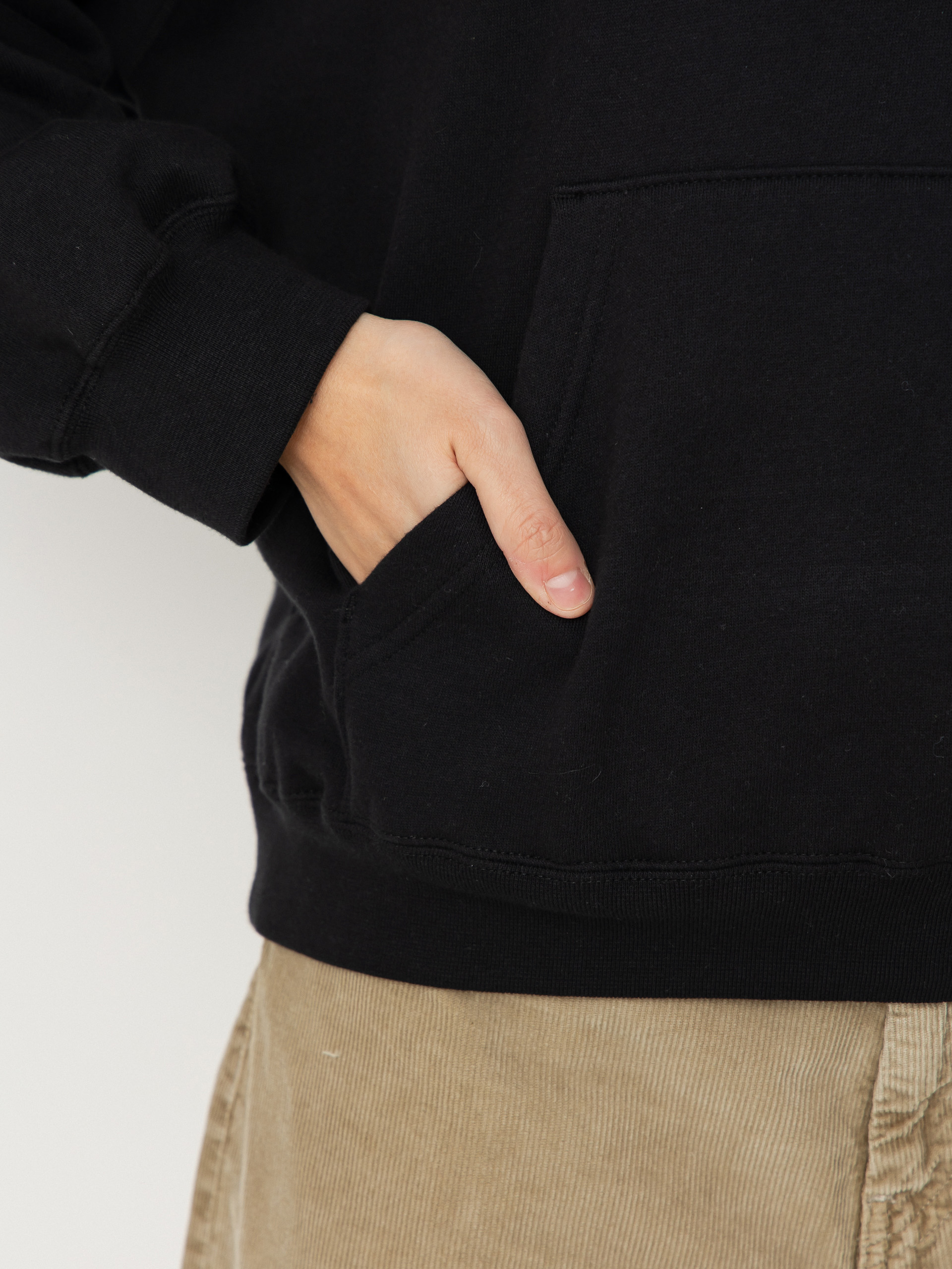 Mikina s kapucí OBEY Butterfly Baggy Relaxed HD Wmn (digital black)