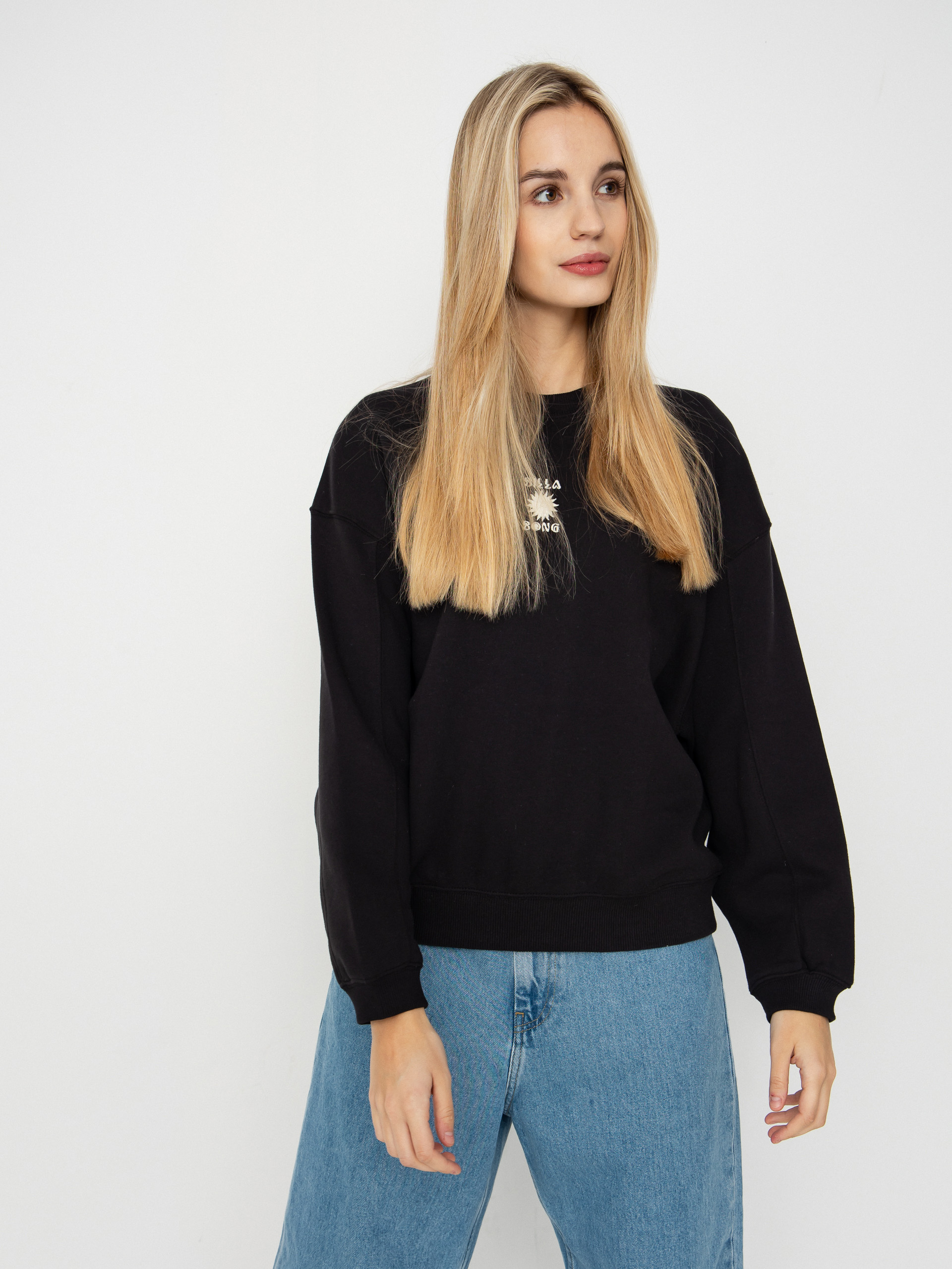 Mikina Billabong So Sunny Kendal Crew Wmn (black pebble)