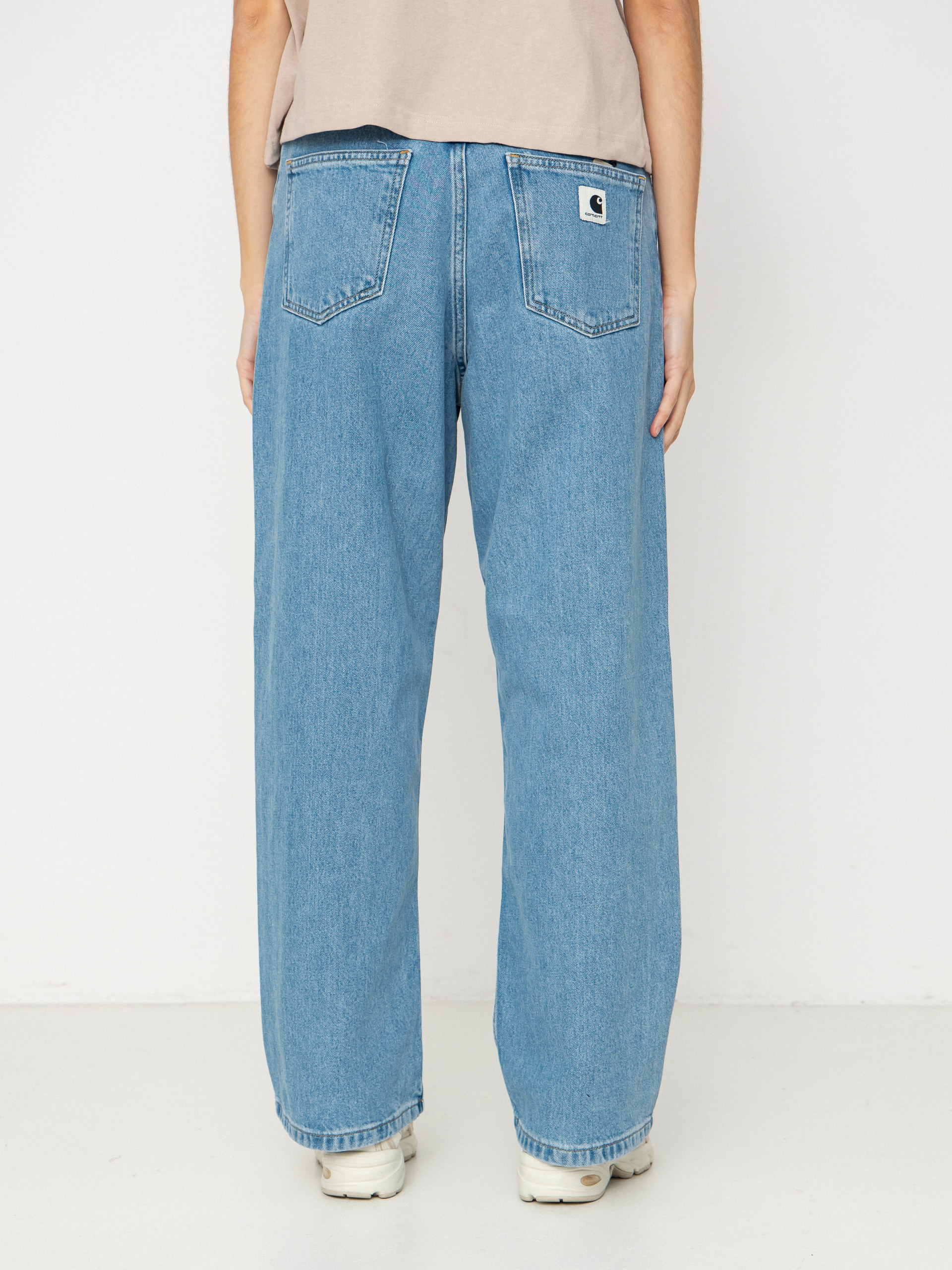 Kalhoty Carhartt WIP Brandon Wmn (blue stone bleched)