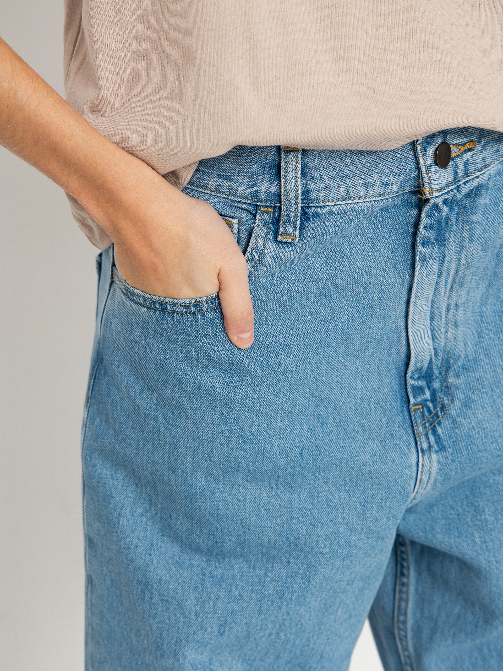 Kalhoty Carhartt WIP Brandon Wmn (blue stone bleched)