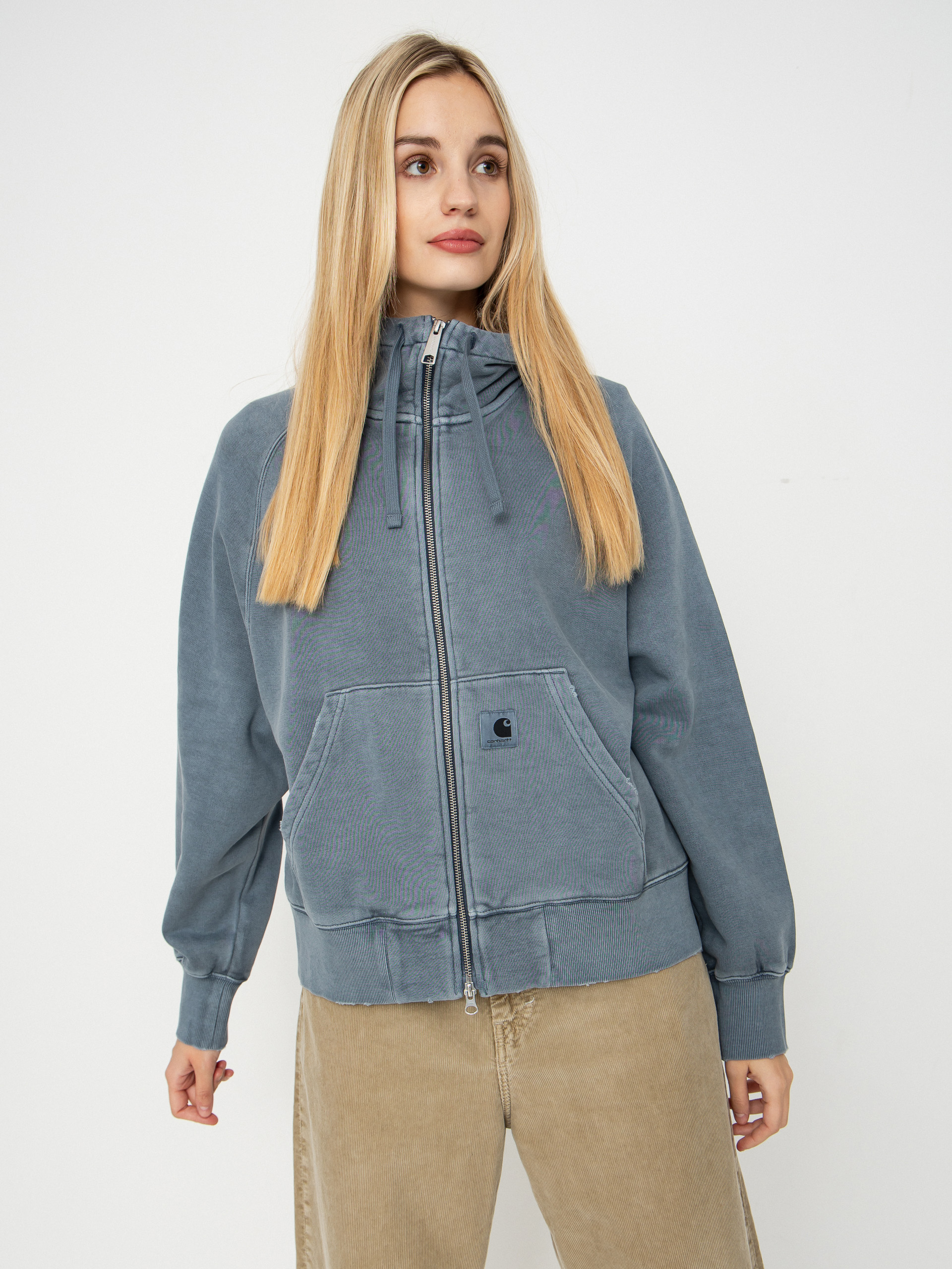 Mikina s kapucu00ed Carhartt WIP Torion ZHD Wmn (office blue)