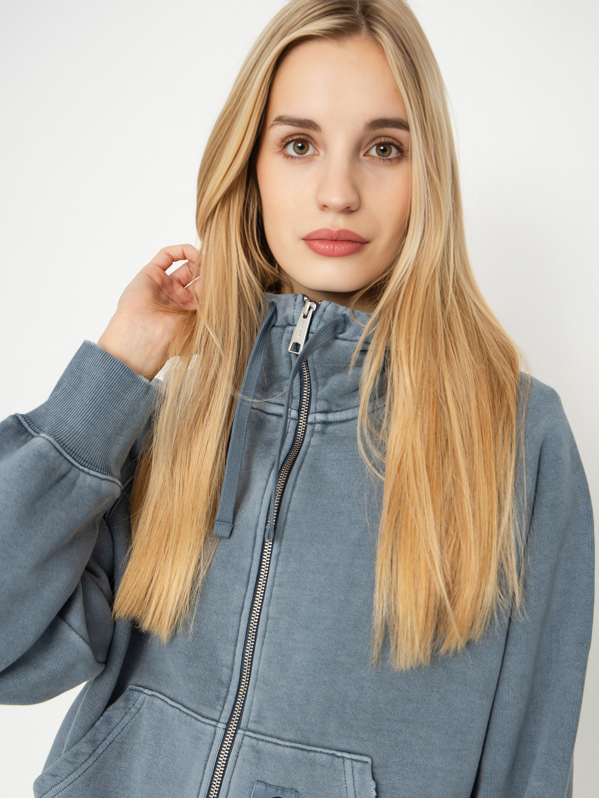 Mikina s kapucí Carhartt WIP Torion ZHD Wmn (office blue)