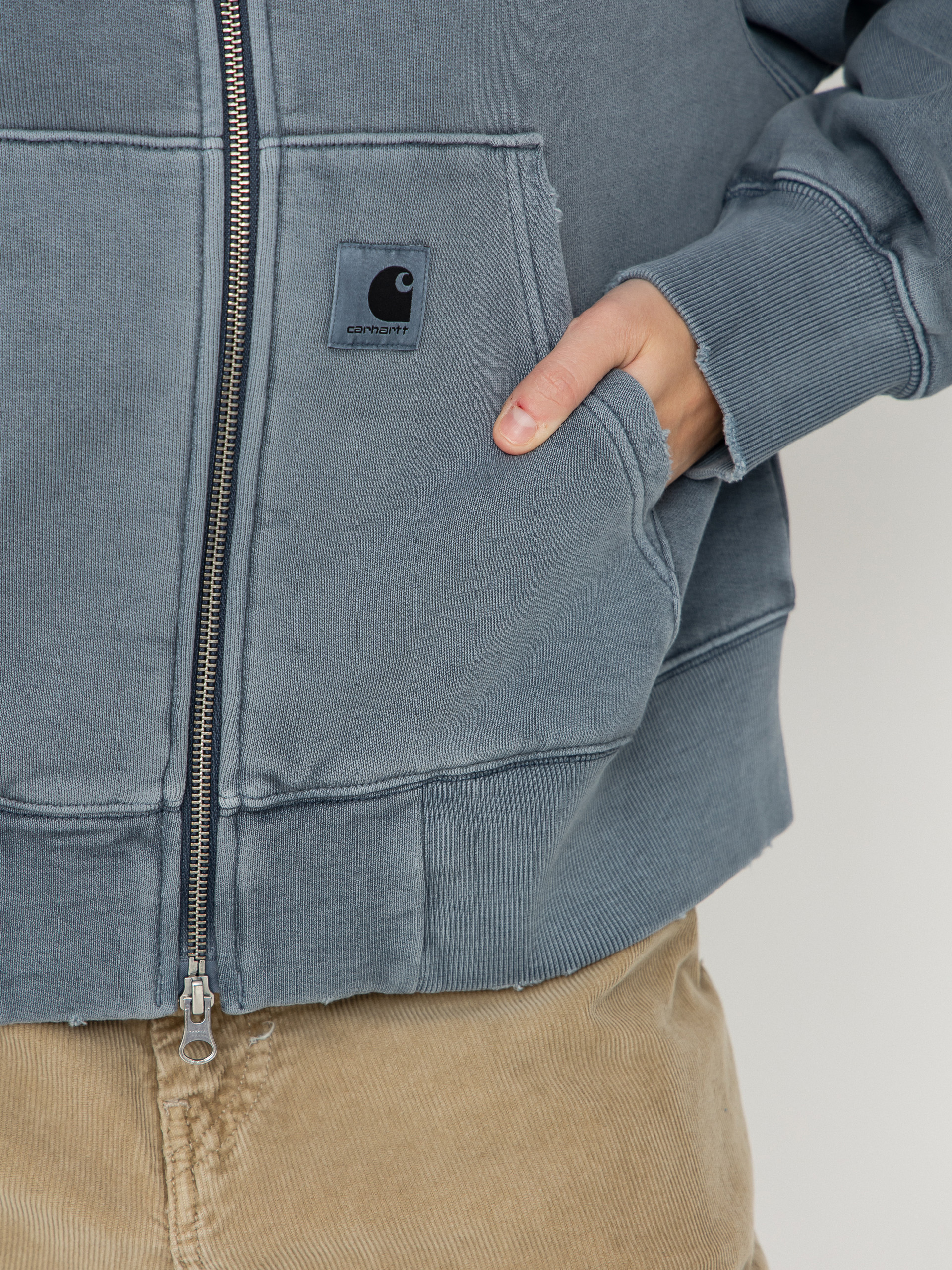 Mikina s kapucí Carhartt WIP Torion ZHD Wmn (office blue)