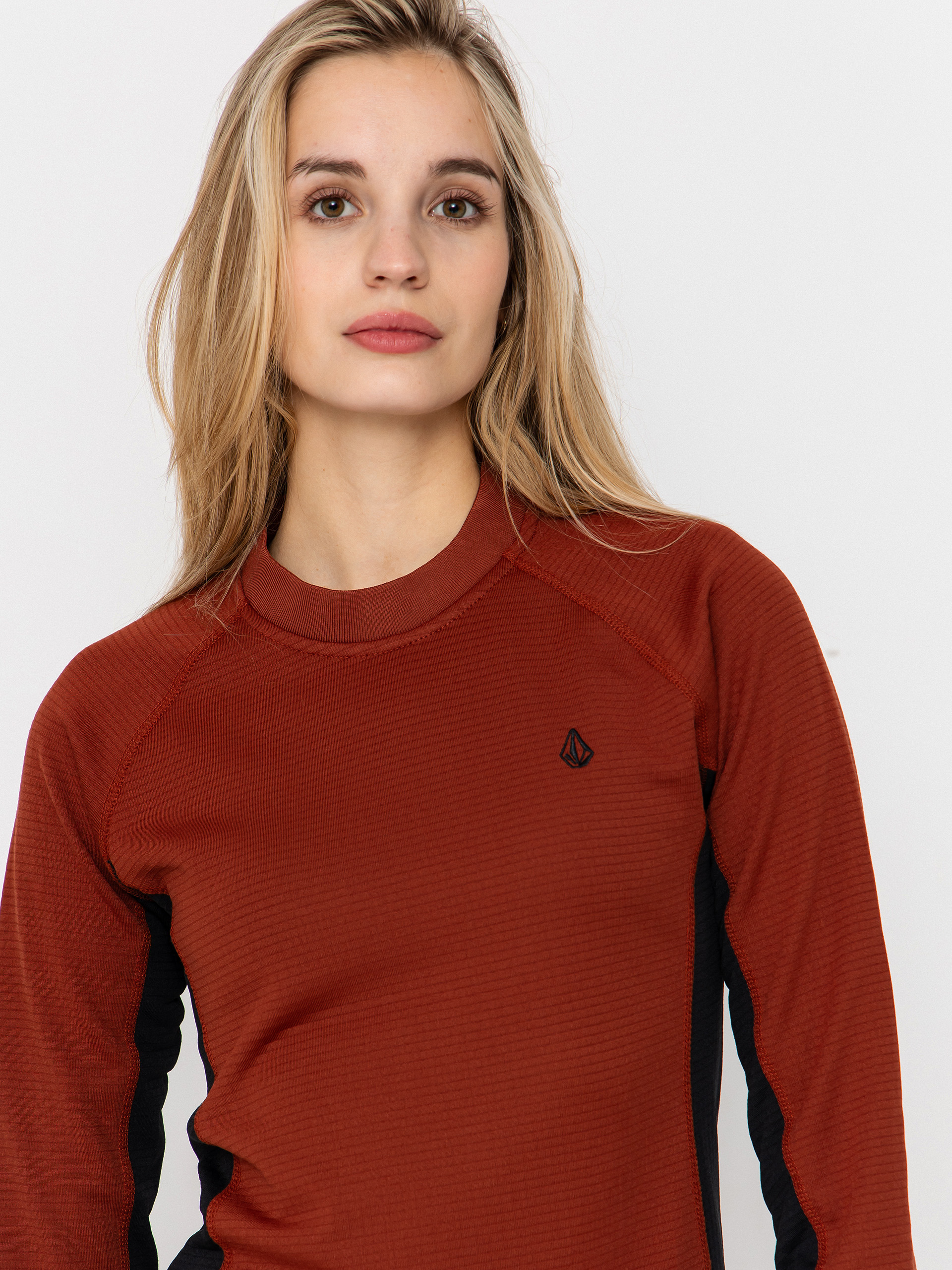Dámská Termomikina  Volcom Gridlock Crew Neck (henna)