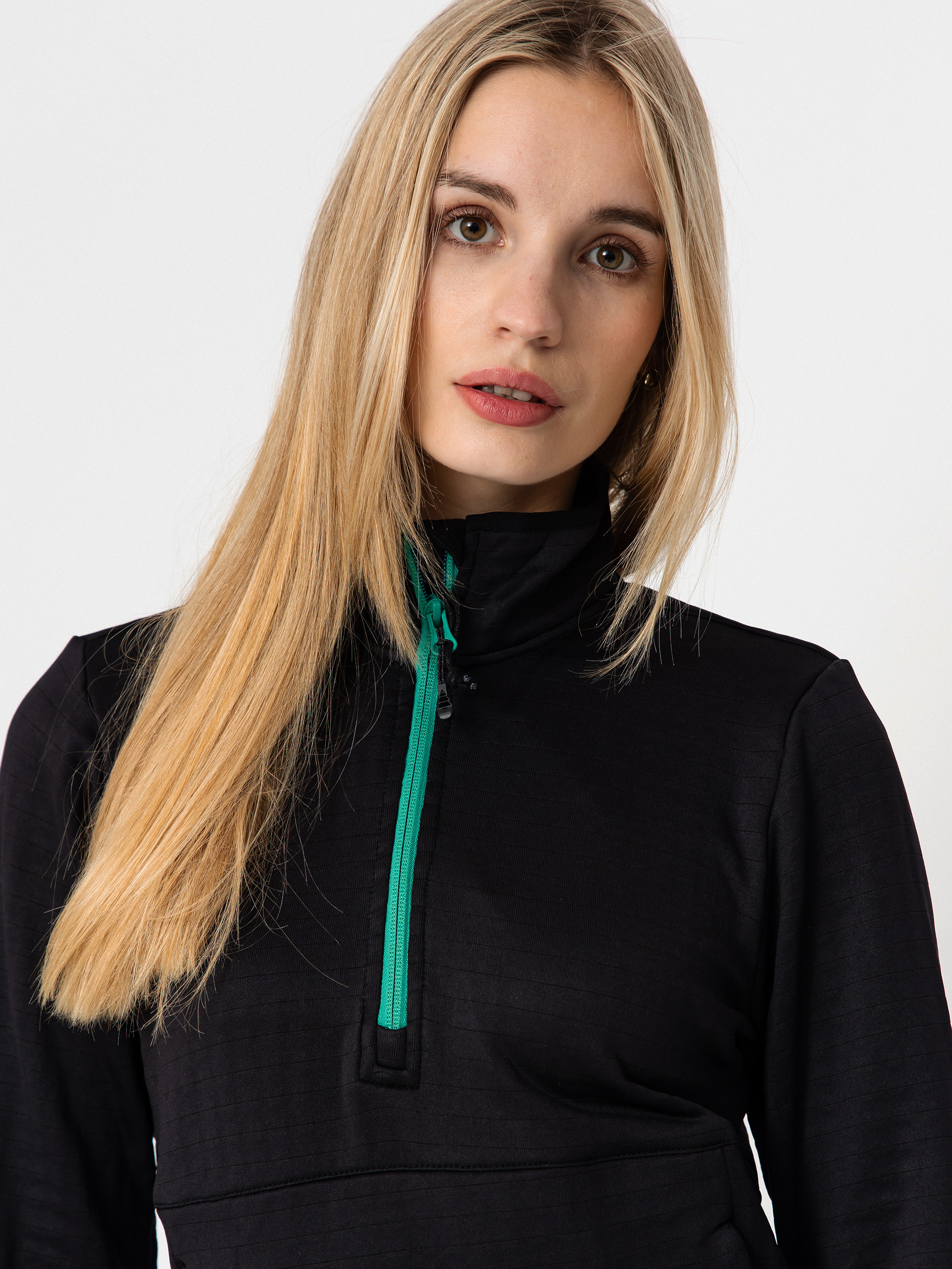 Dámská Termomikina  Picture Bake Grid 1/4 Zip (black)