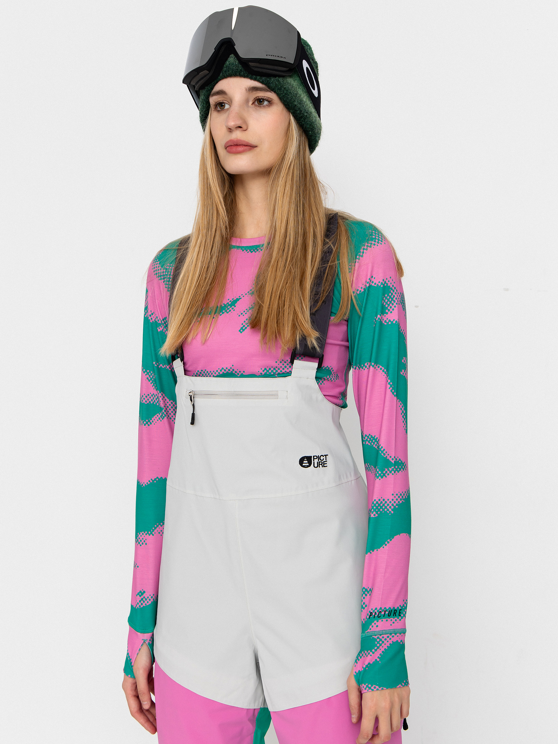 Dámské Snowboardové kalhoty  Picture Elwy BIB (vapor grey)